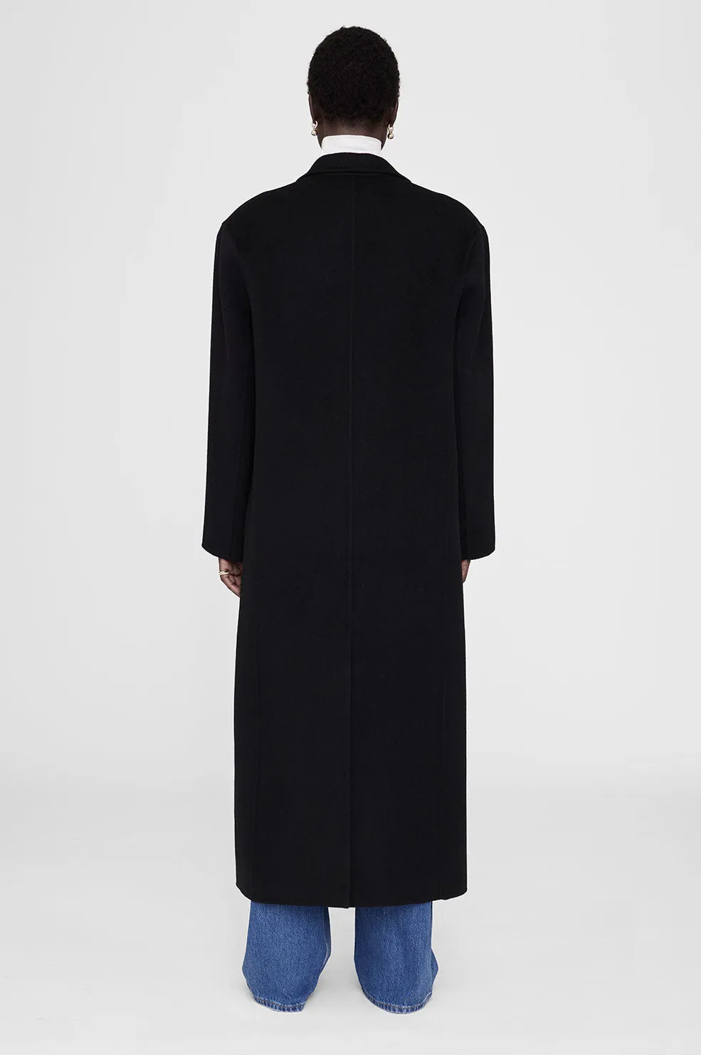  Anine Bing      Quinn Coat - Black Cashmere 