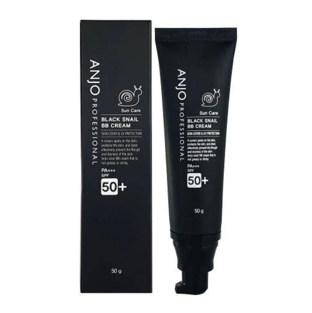 ANJO Snail Black BB Cream 50g Skin Cover SPF50+PA+++ UV Protection Face Makeup Base Beauty Cosmetics