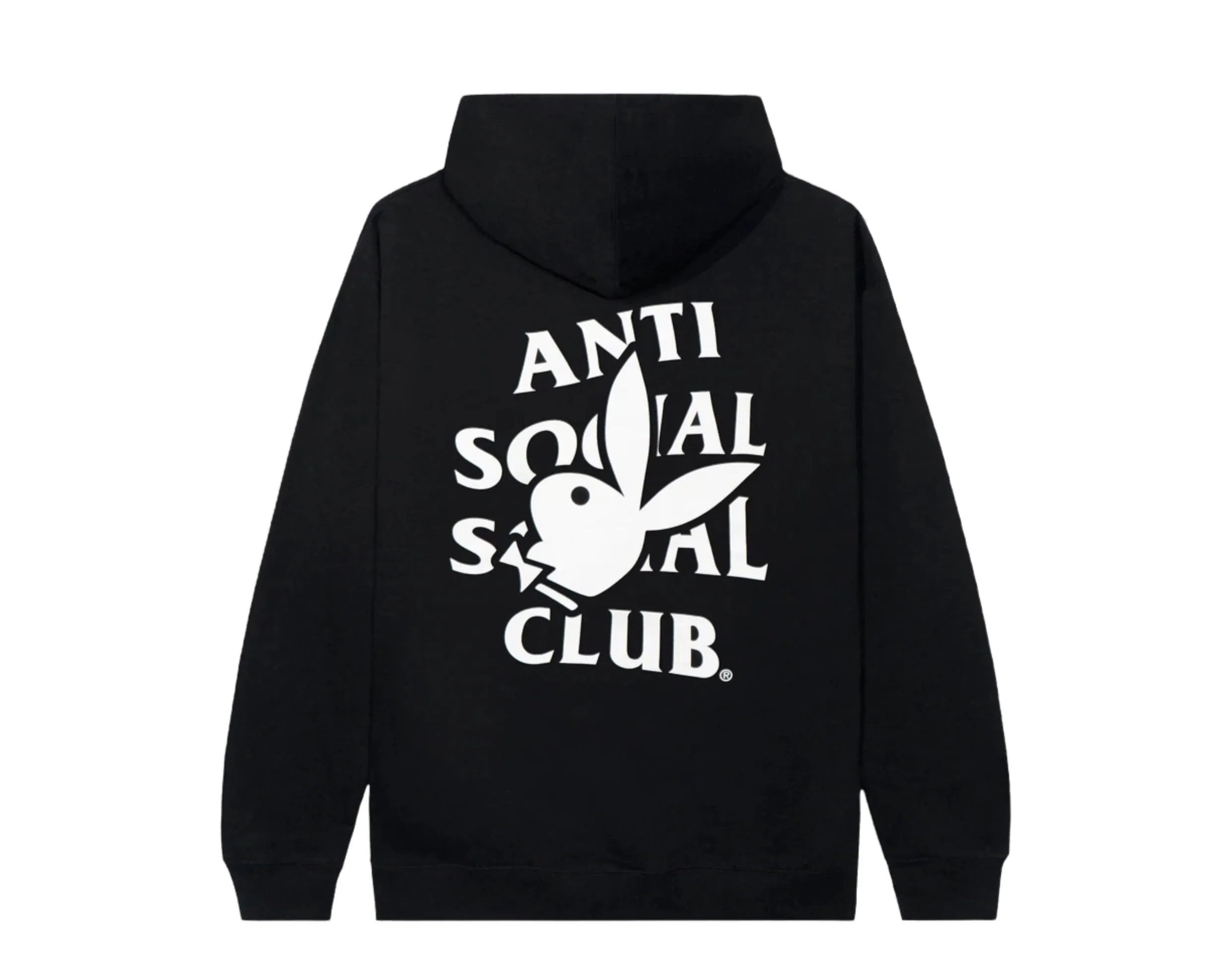 Anti Social Social Club Playboy x ASSC Bunny Logo Black Hoodie