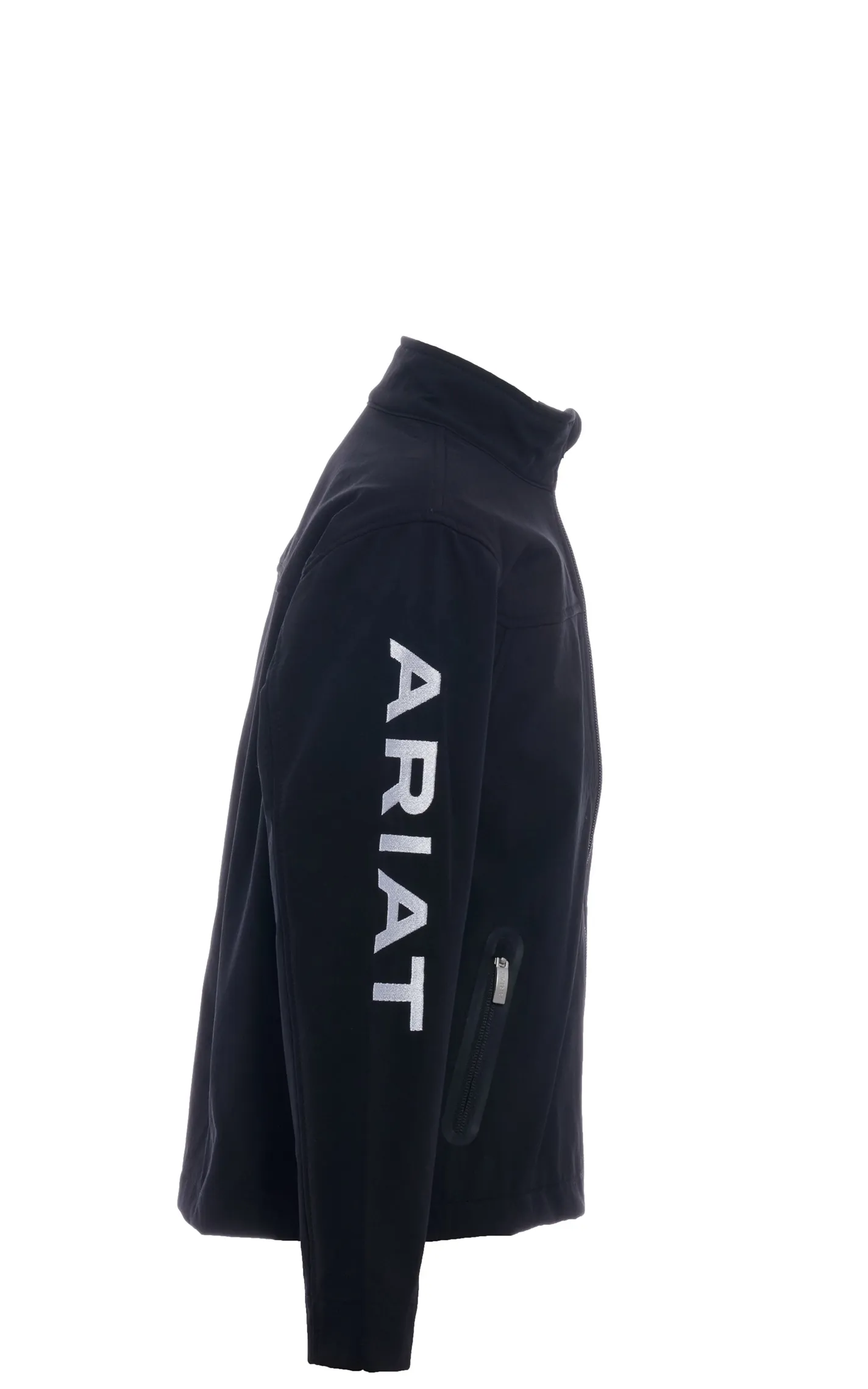 Ariat Youth Black with White Logo Team Softshell Jacket