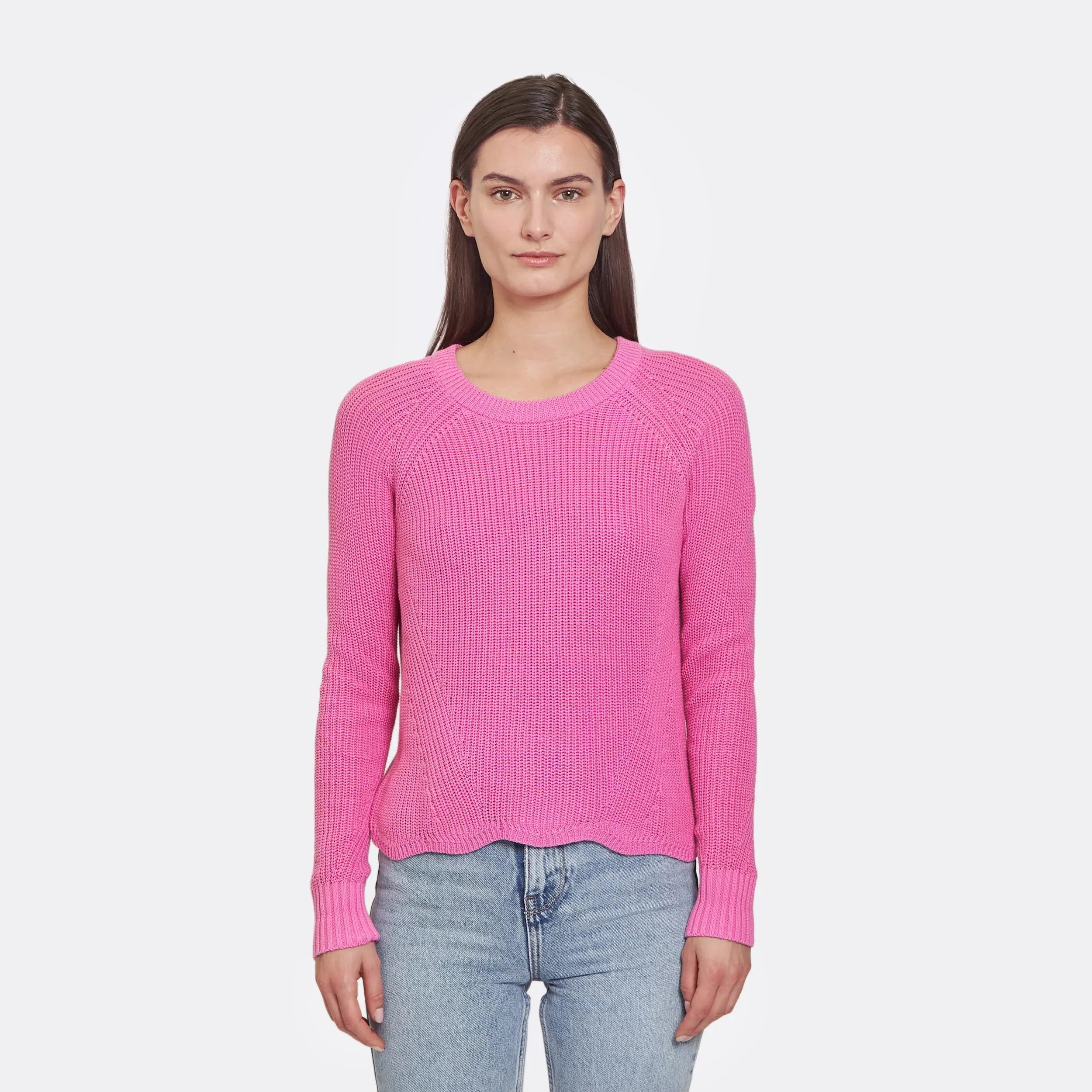 Autumn Cashmere Scallop Shaker Sweater