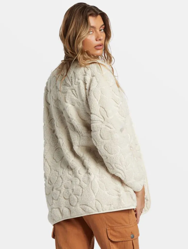 Billabong Fireside Cozy Buttoned Fleece Jacket