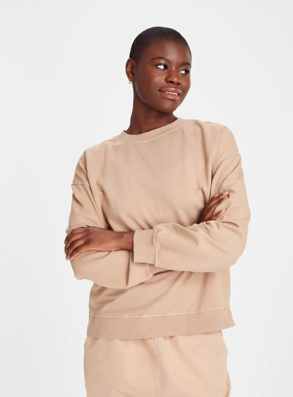 Buy Beige Washed Coord Sweatshirt S | Hoodies and sweatshirts | Tu