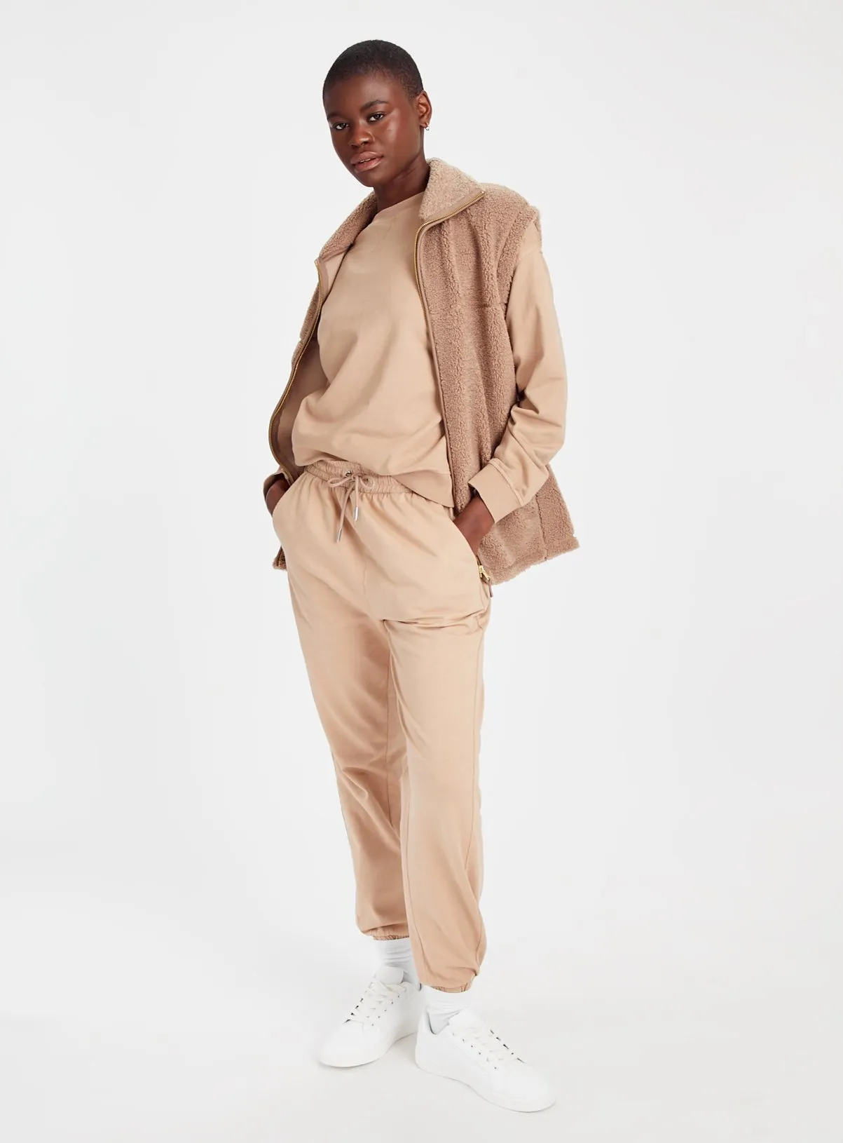 Buy Beige Washed Coord Sweatshirt S | Hoodies and sweatshirts | Tu