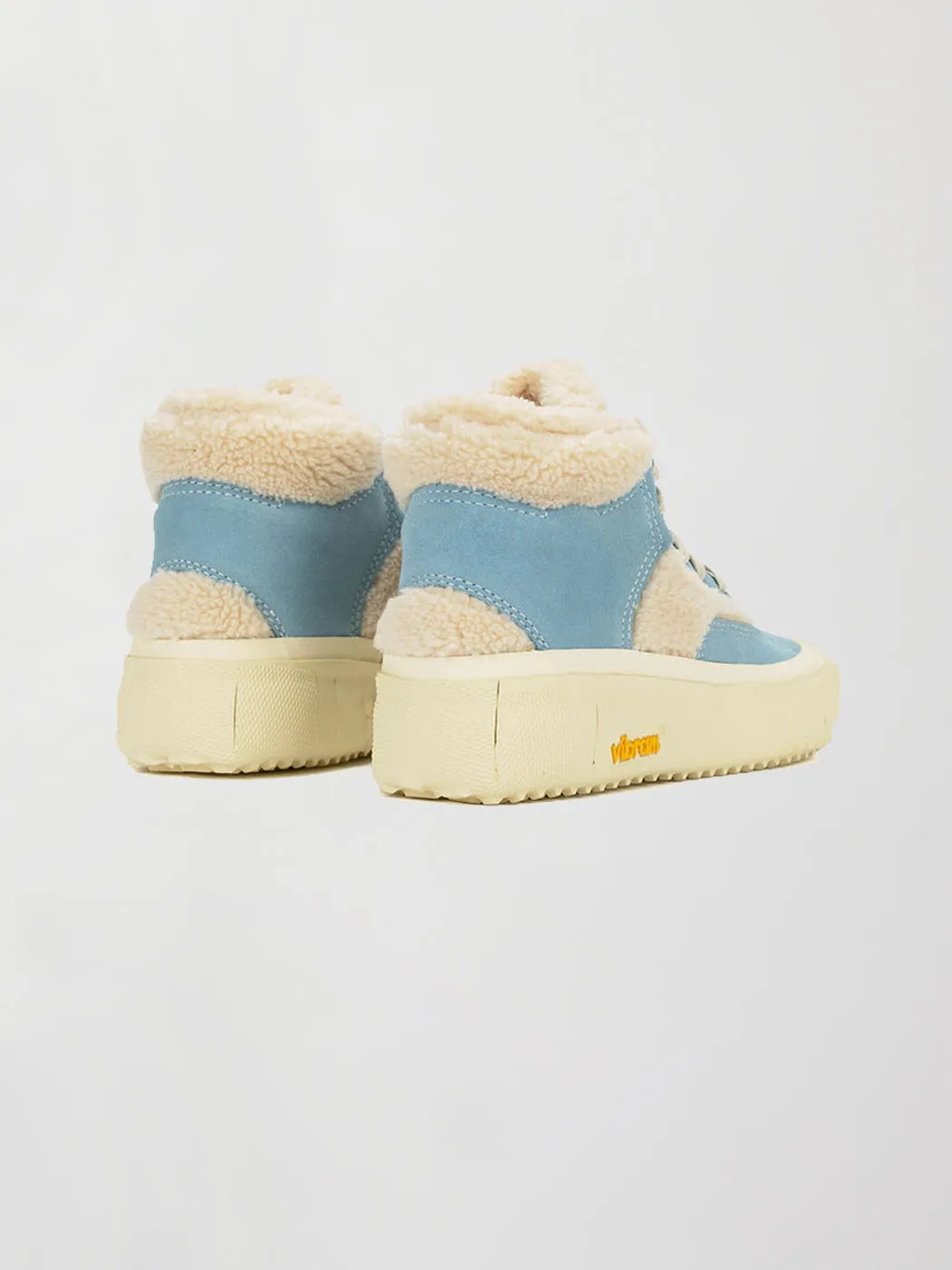 Capo Faux Shearling Sneakers - Suede/ Faux Shearling