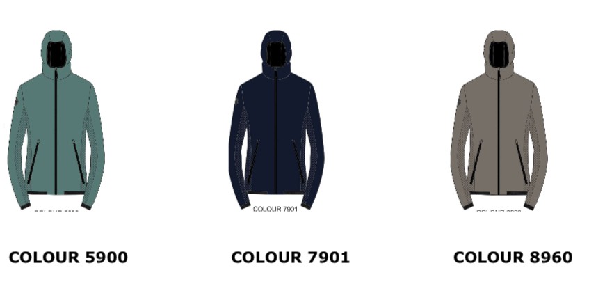 Cavalleria Toscana perforated jersey hooded softshell jacket 7901 Navy