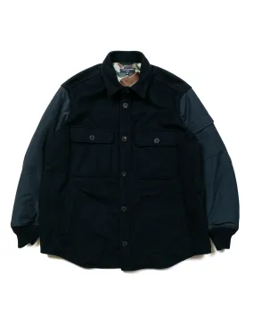 Comme des Garons HOMME CPO Jacket Charcoal/Black