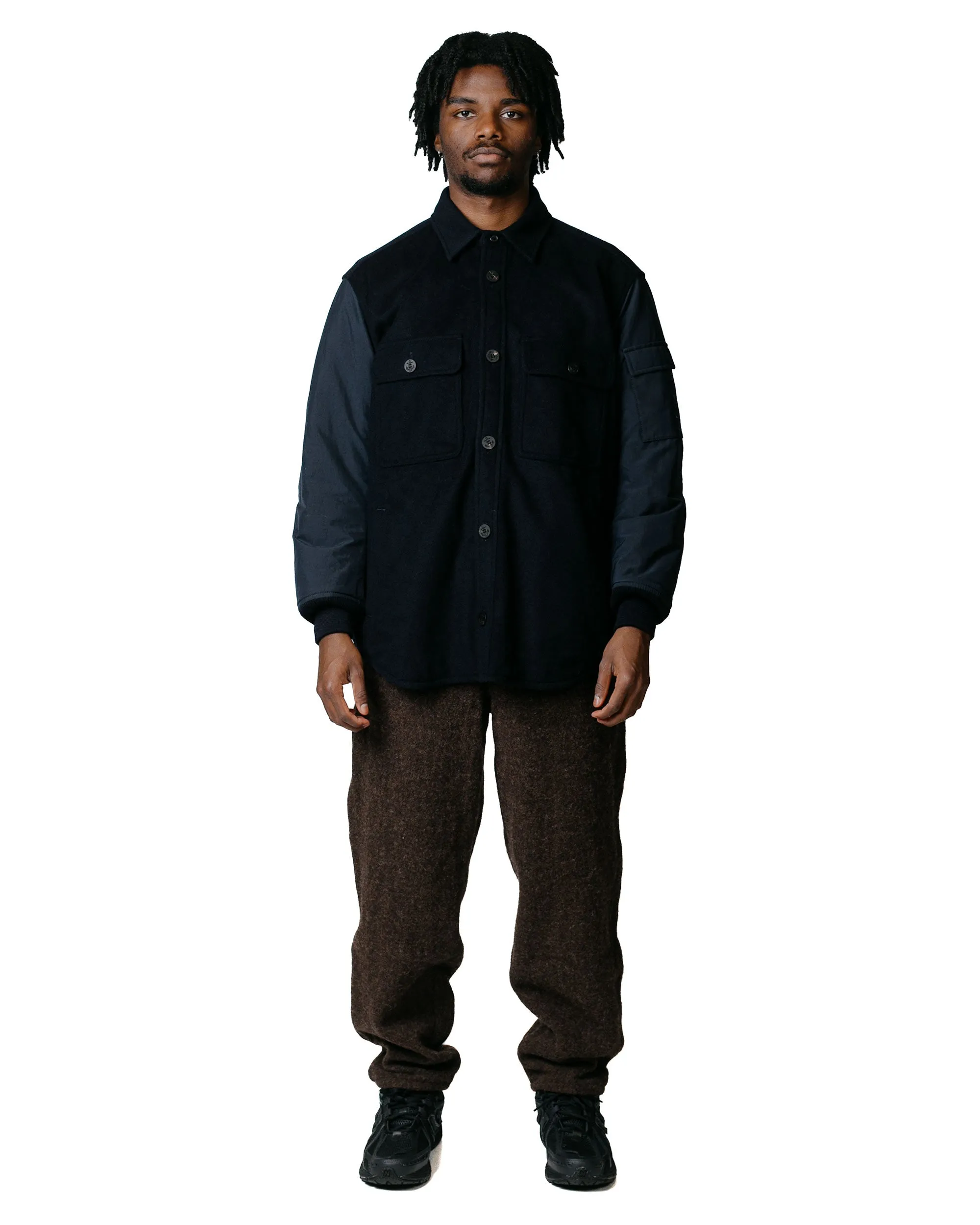 Comme des Garons HOMME CPO Jacket Charcoal/Black