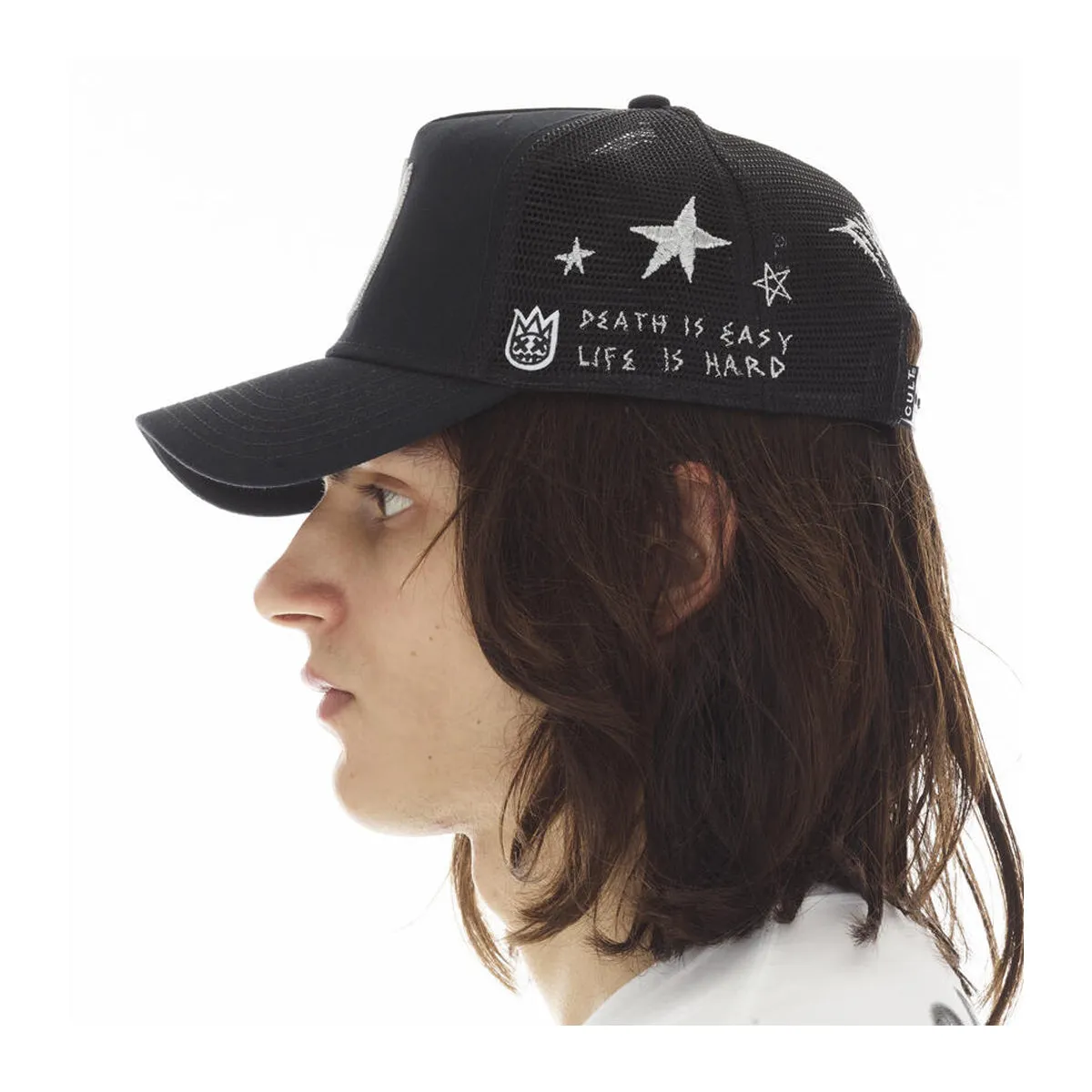 Cult Of Individuality Mens False Idols Trucker Hat 624A1-CH79A Black