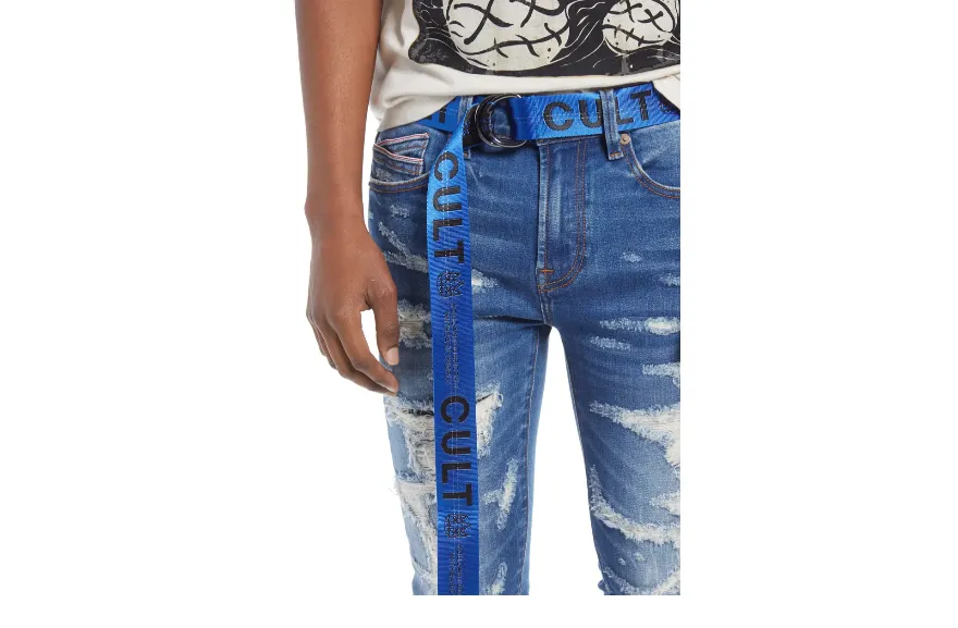 Cult of Individuality SUPER SKINNY BELTED PUNK JEAN Men’s - RAZOR