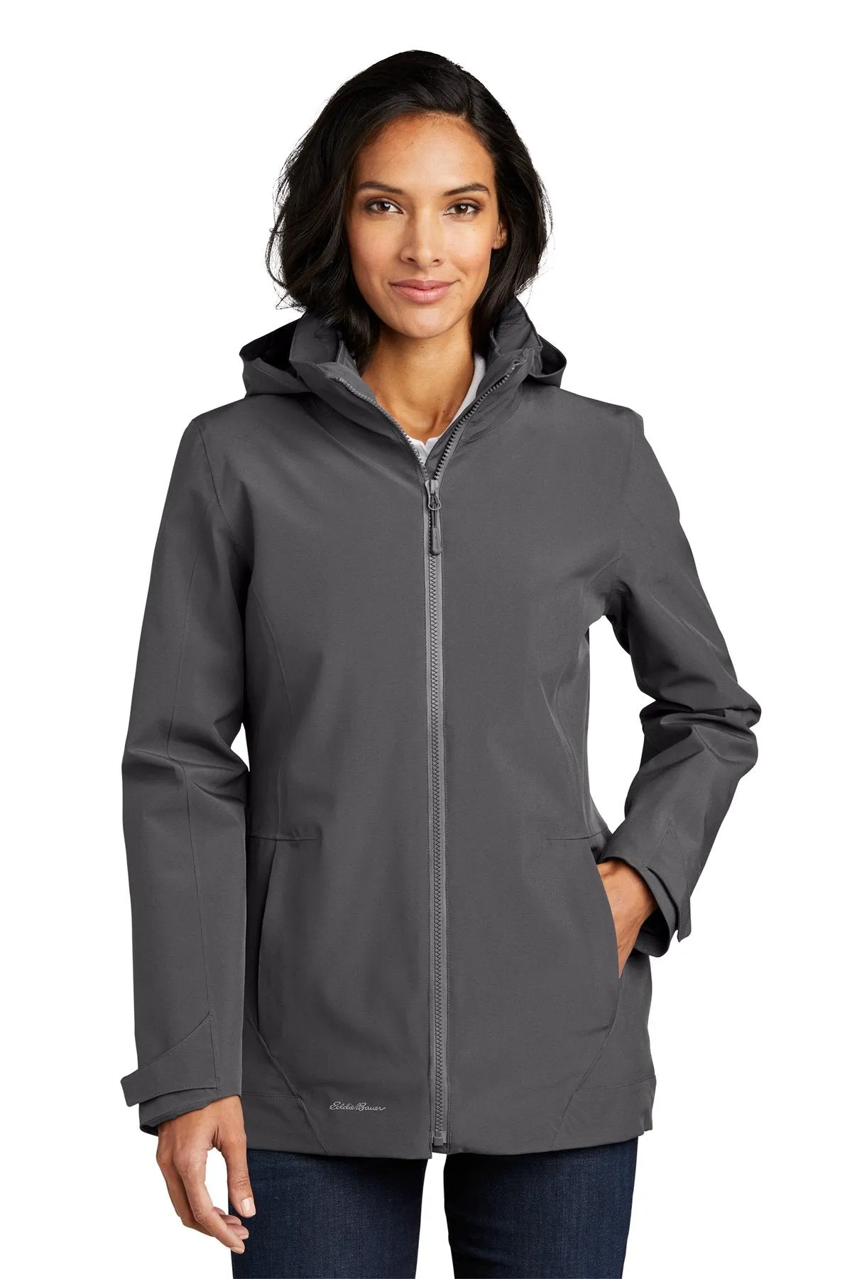 Eddie Bauer Ladies WeatherEdge 3-in-1 Jacket EB657 Grey Steel/ Metal Grey