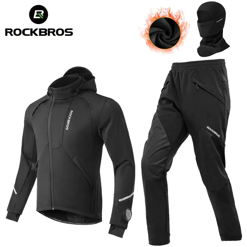 Ensemble d'hiver veste + pantalon de cyclisme pour homme ROCKBROS - LK153