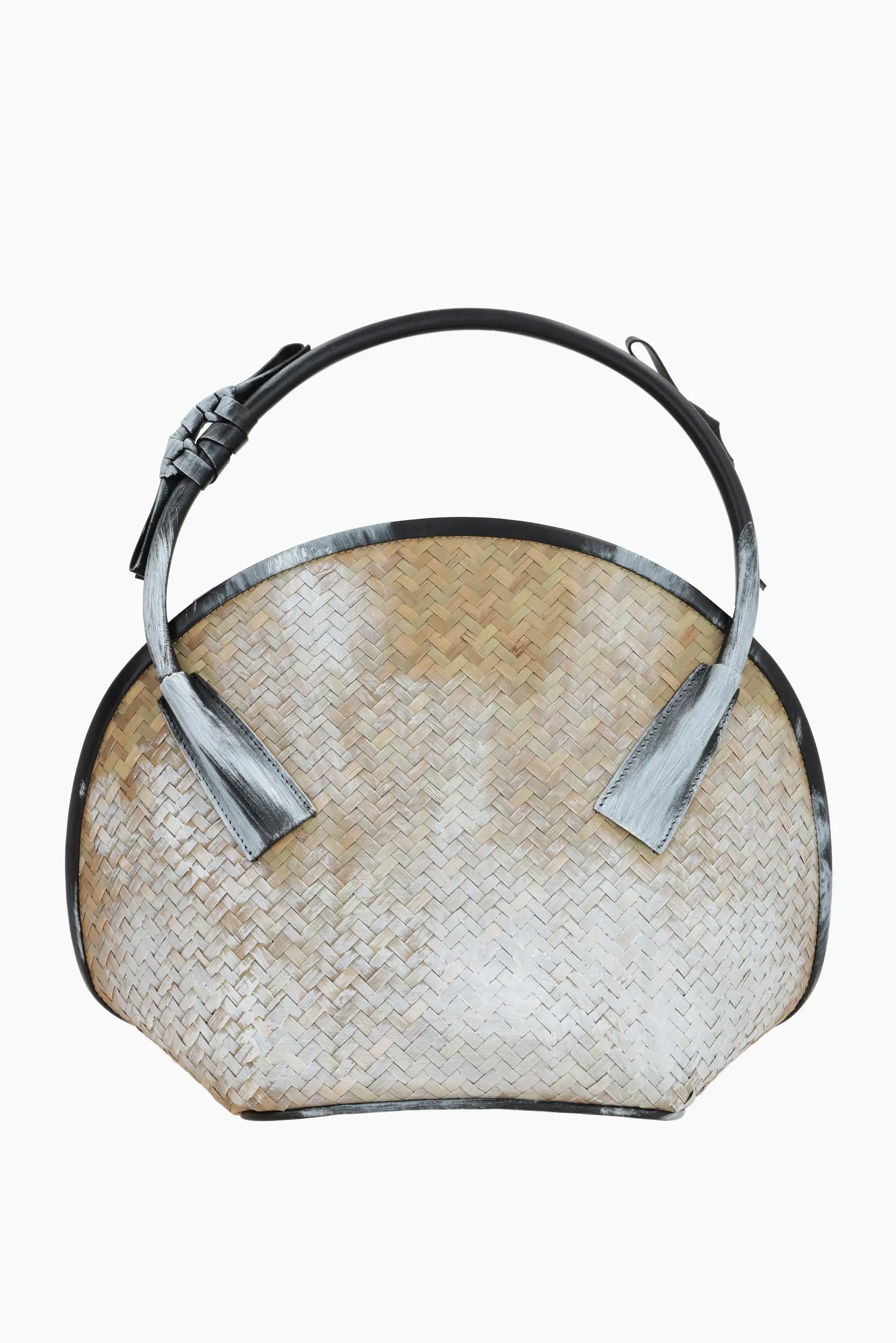 Fortune medium handbag in Bianchetto straw