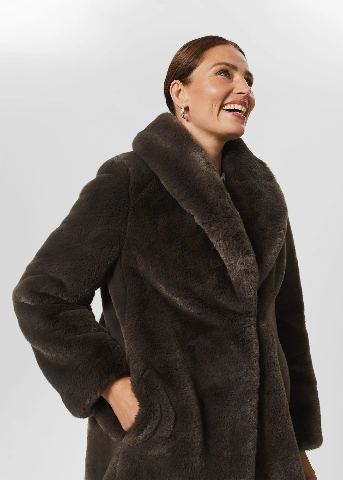 Gabby Faux Fur Coat 