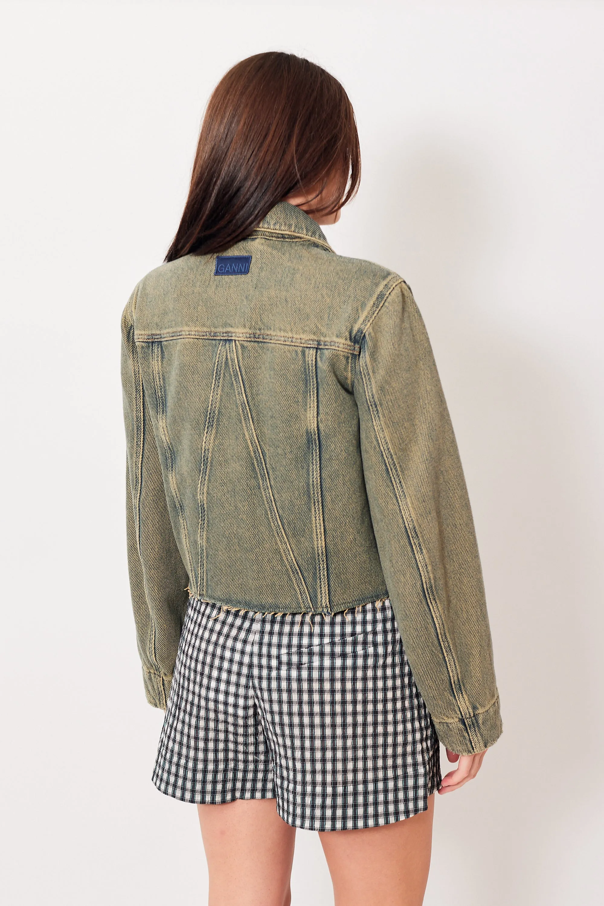 Ganni Overdyed Heavy Denim Jacket