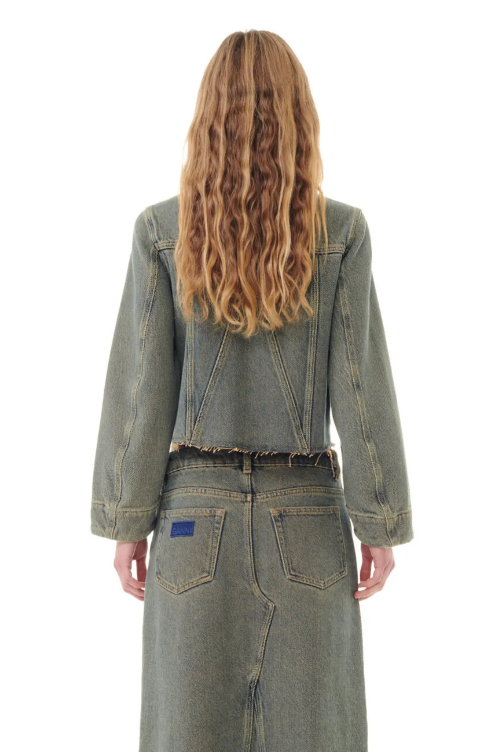 Ganni Overdyed Heavy Denim Jacket