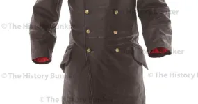 German SENIOR Officers Horsehide Great Coat BROWN - WW2 German Leather Coat