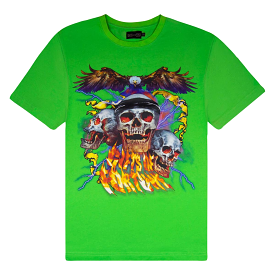 Gifts of Fortune Bad To The Bone T-shirt (Lime Green)