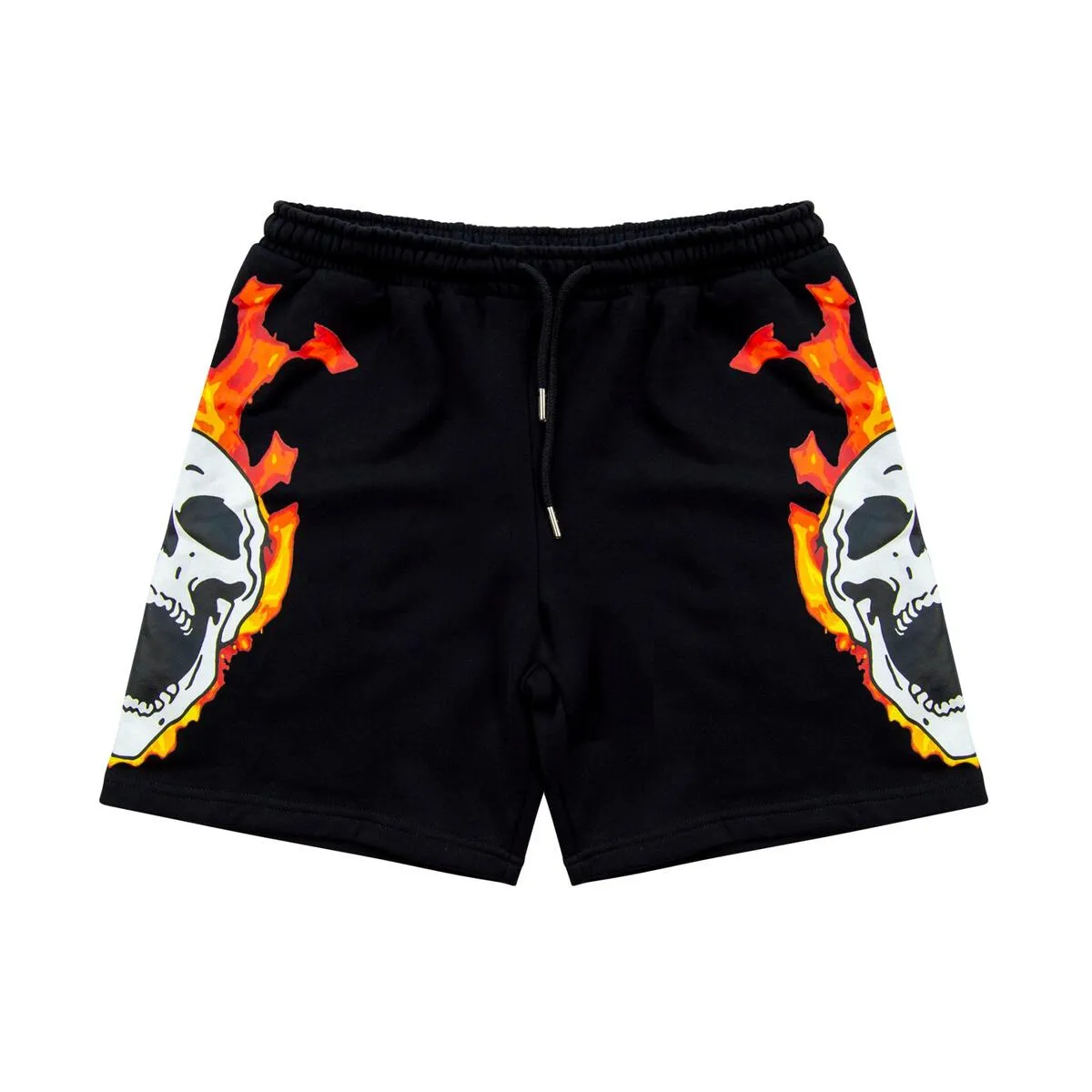 Gifts Of Fortune Flaming Skull Sweatshorts