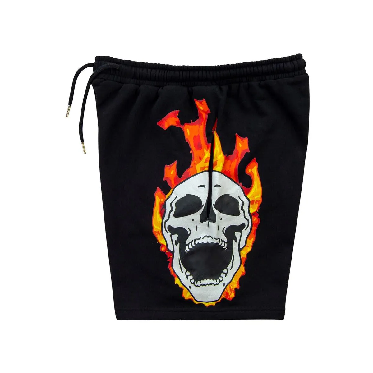 Gifts Of Fortune Flaming Skull Sweatshorts