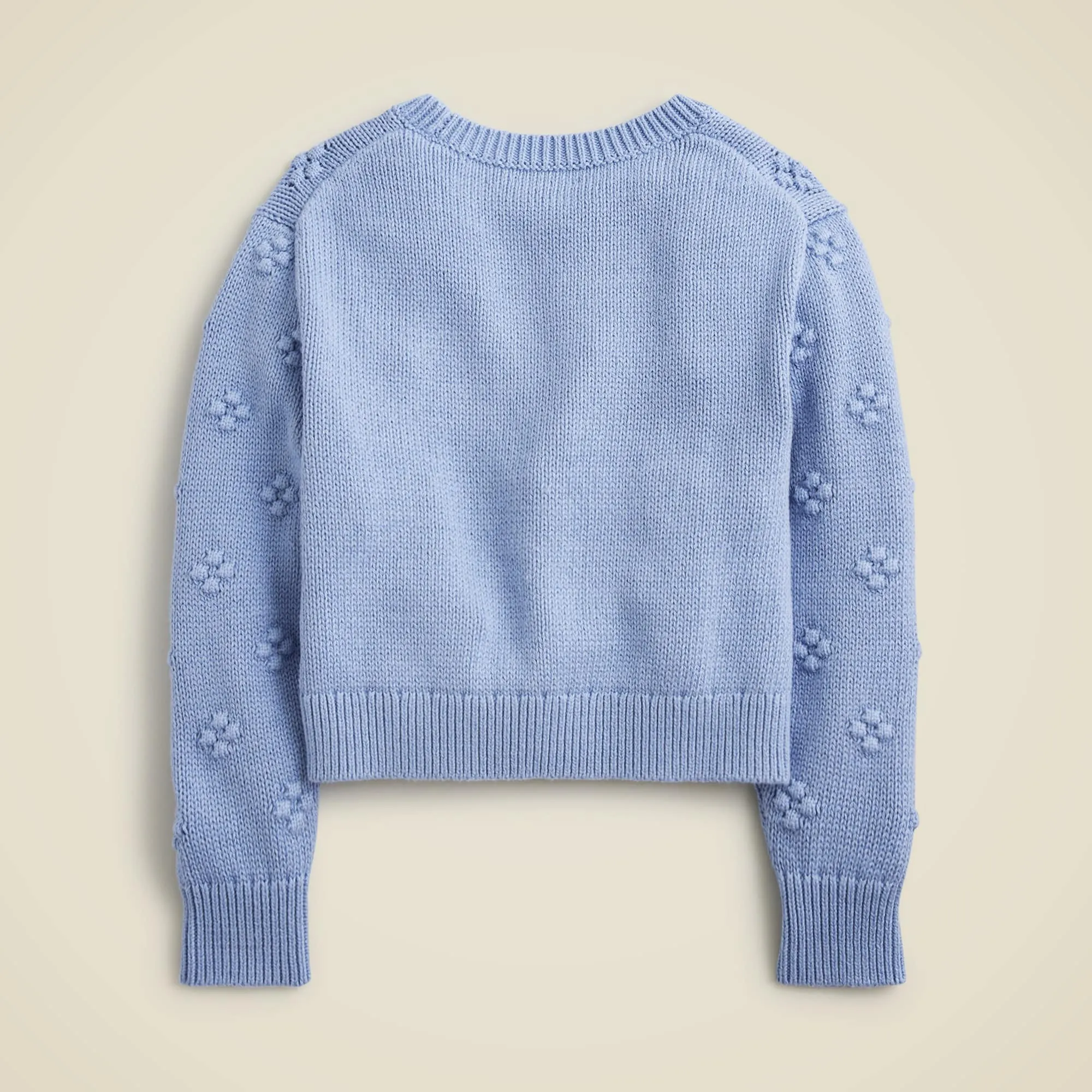 Girls' cropped bobble sweater