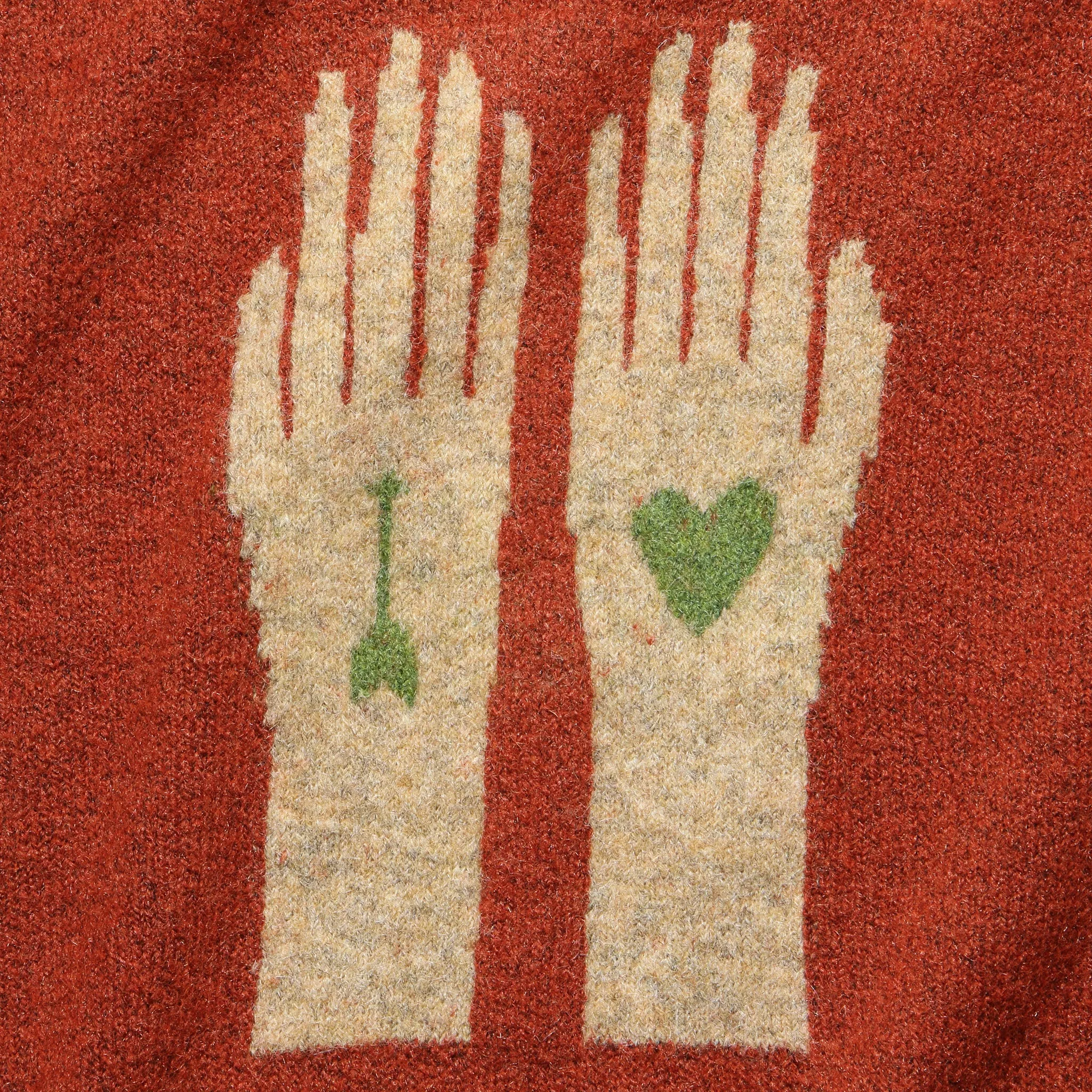 Gloves Intarsia Sweater - Rust