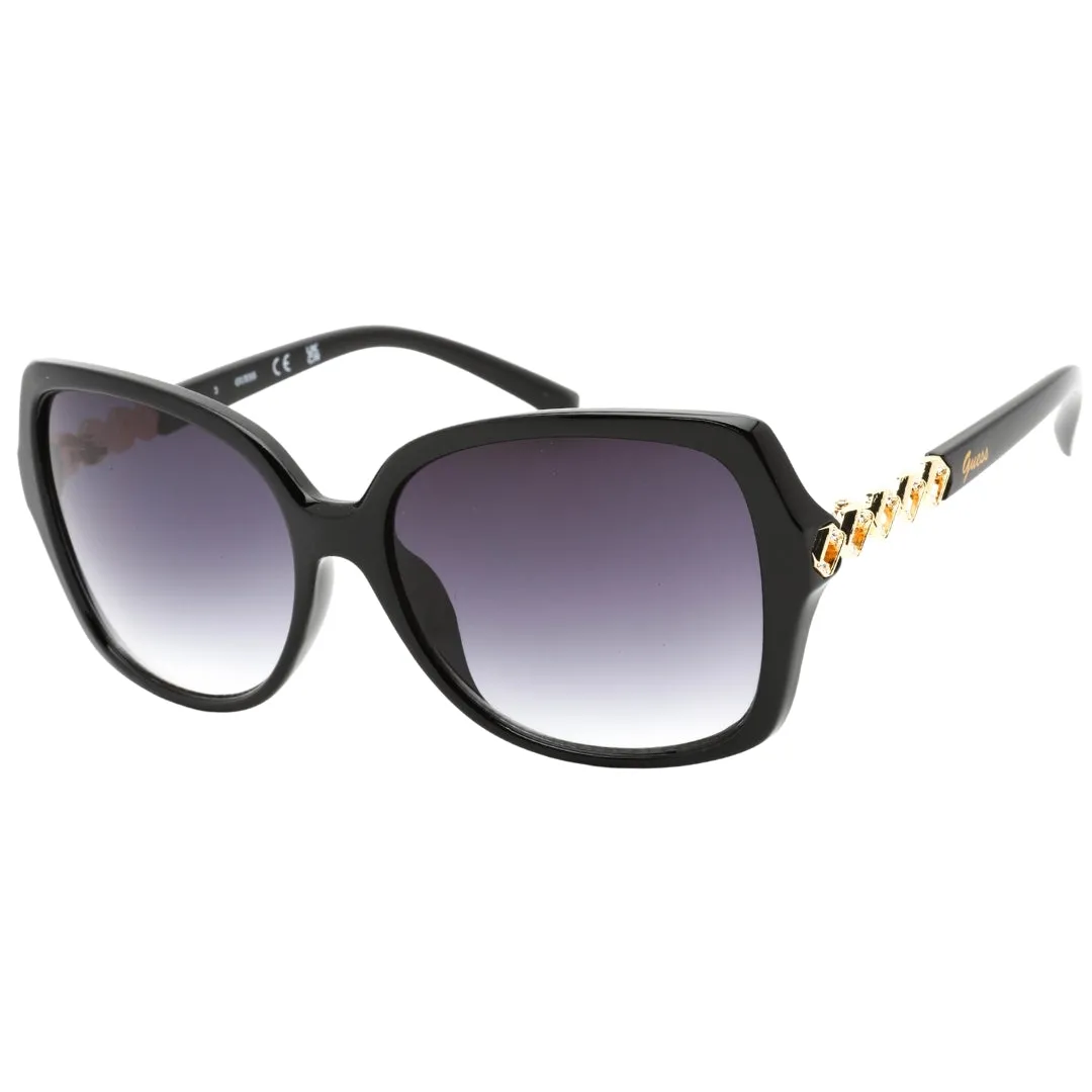 Guess Womens Gf0413 01B Sunglasses Black