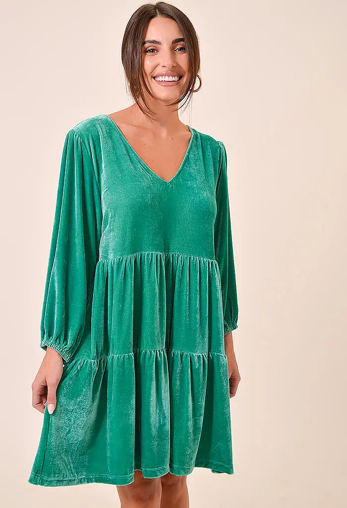 Holly Dress-Emerald