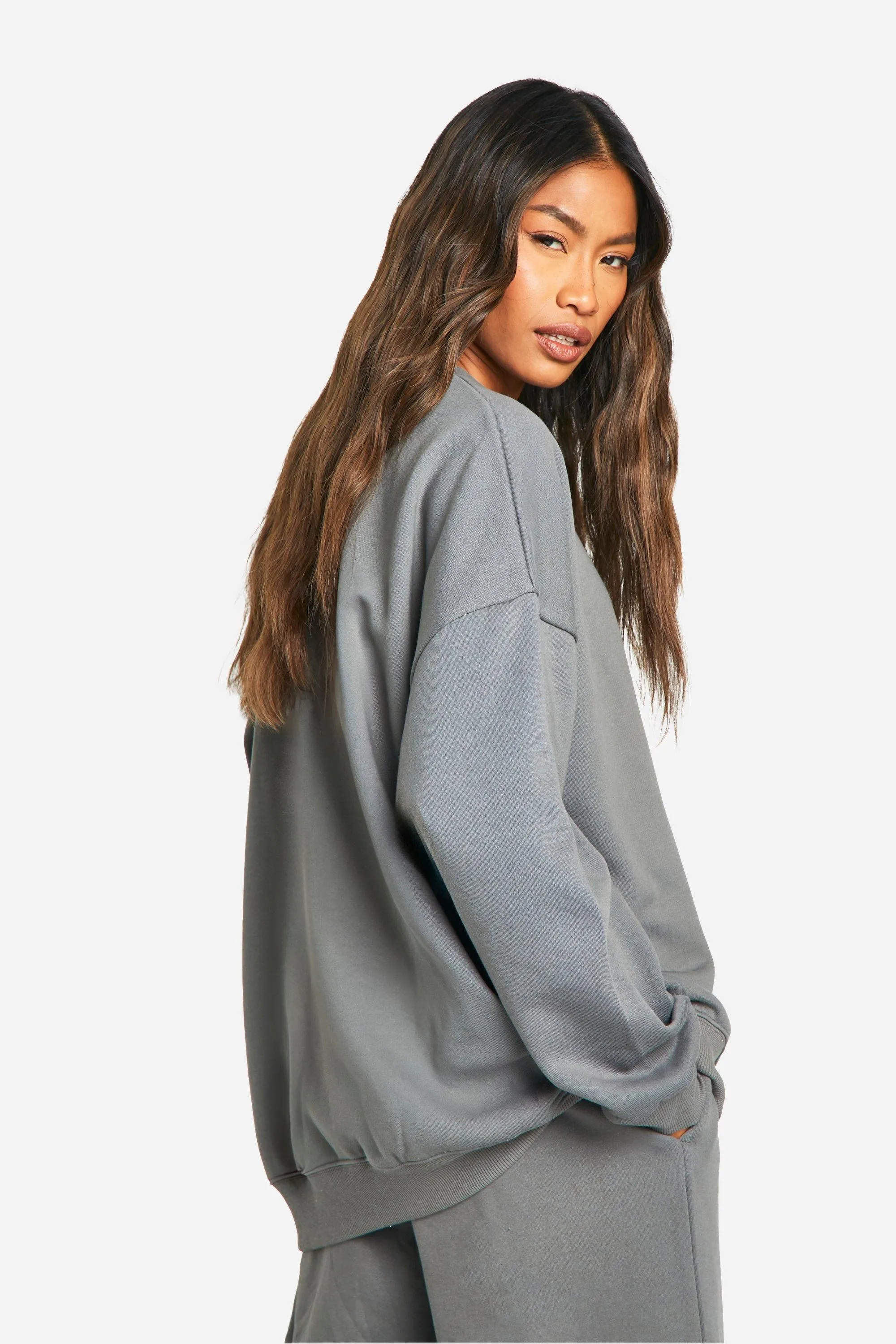 Hoodies & Sweatshirts | Dsgn Studio Embroidered Oversized Sweatshirt | boohoo