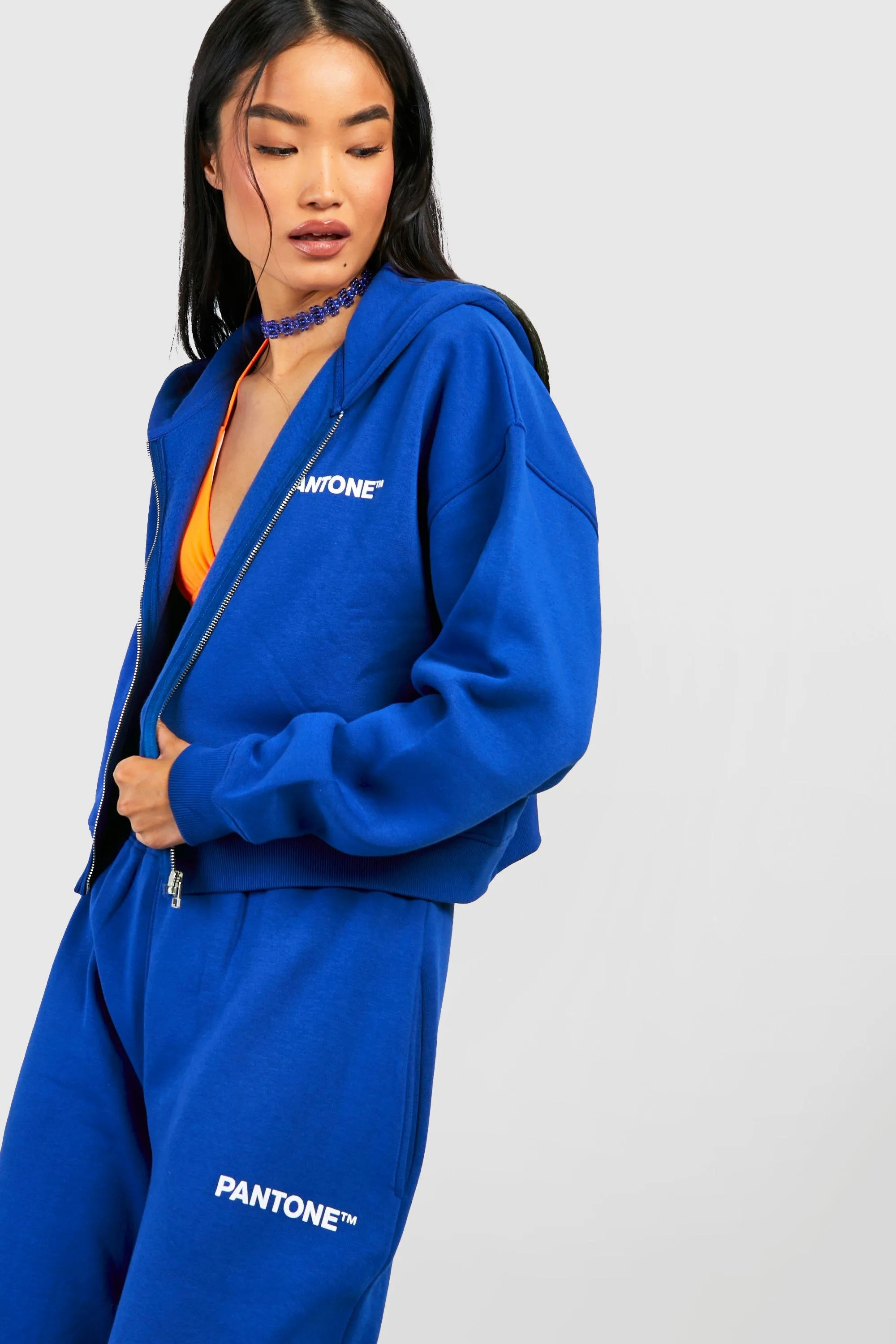 Hoodies & Sweatshirts | Pantone Boxy Zip Through Hoodie | boohoo