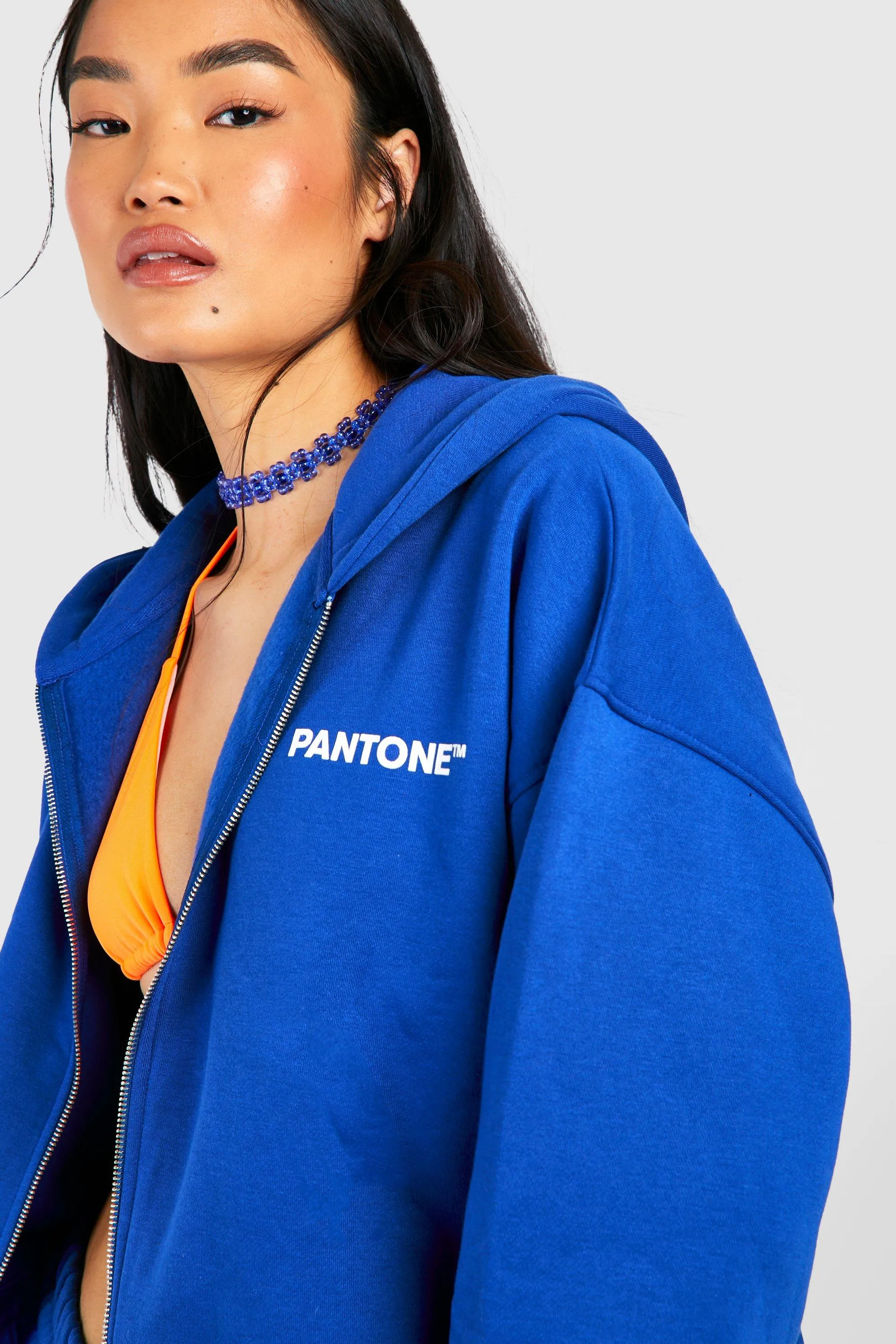 Hoodies & Sweatshirts | Pantone Boxy Zip Through Hoodie | boohoo