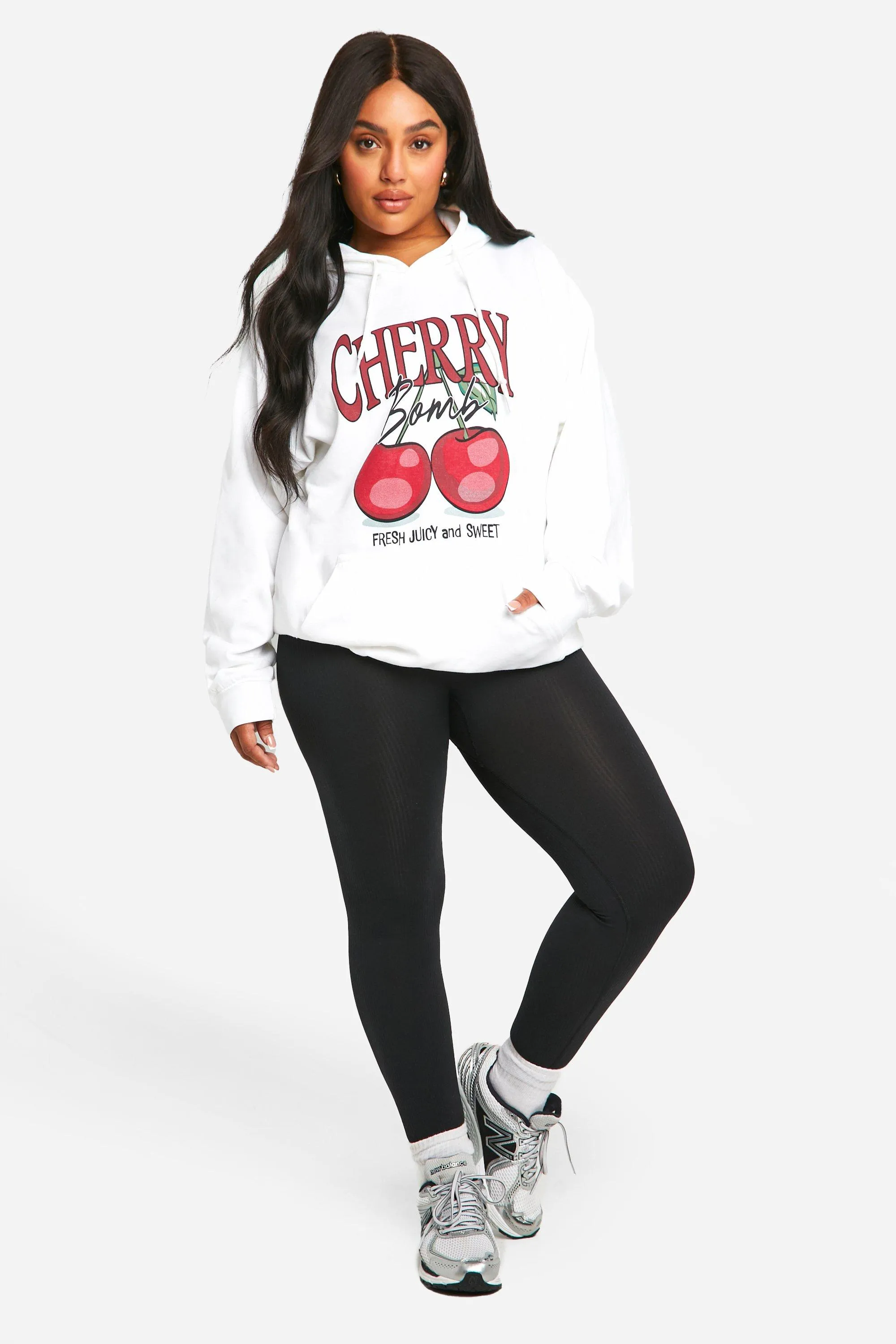 Hoodies & Sweatshirts | Plus Cherry Bomb Oversized Hoodie | boohoo