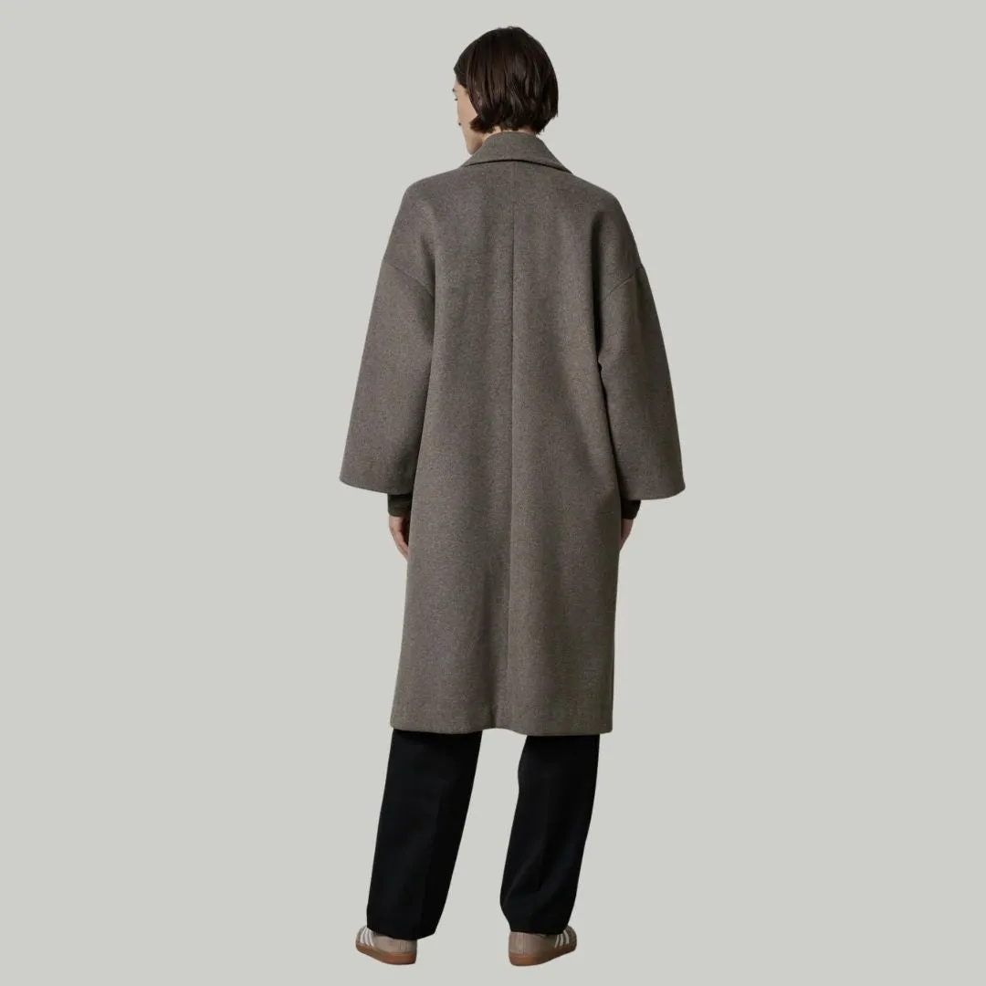 Huntington Wool Coat (Smoke)