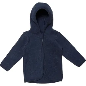 HutteliHut Poofy Jacket In Cotton Fleece, Navy