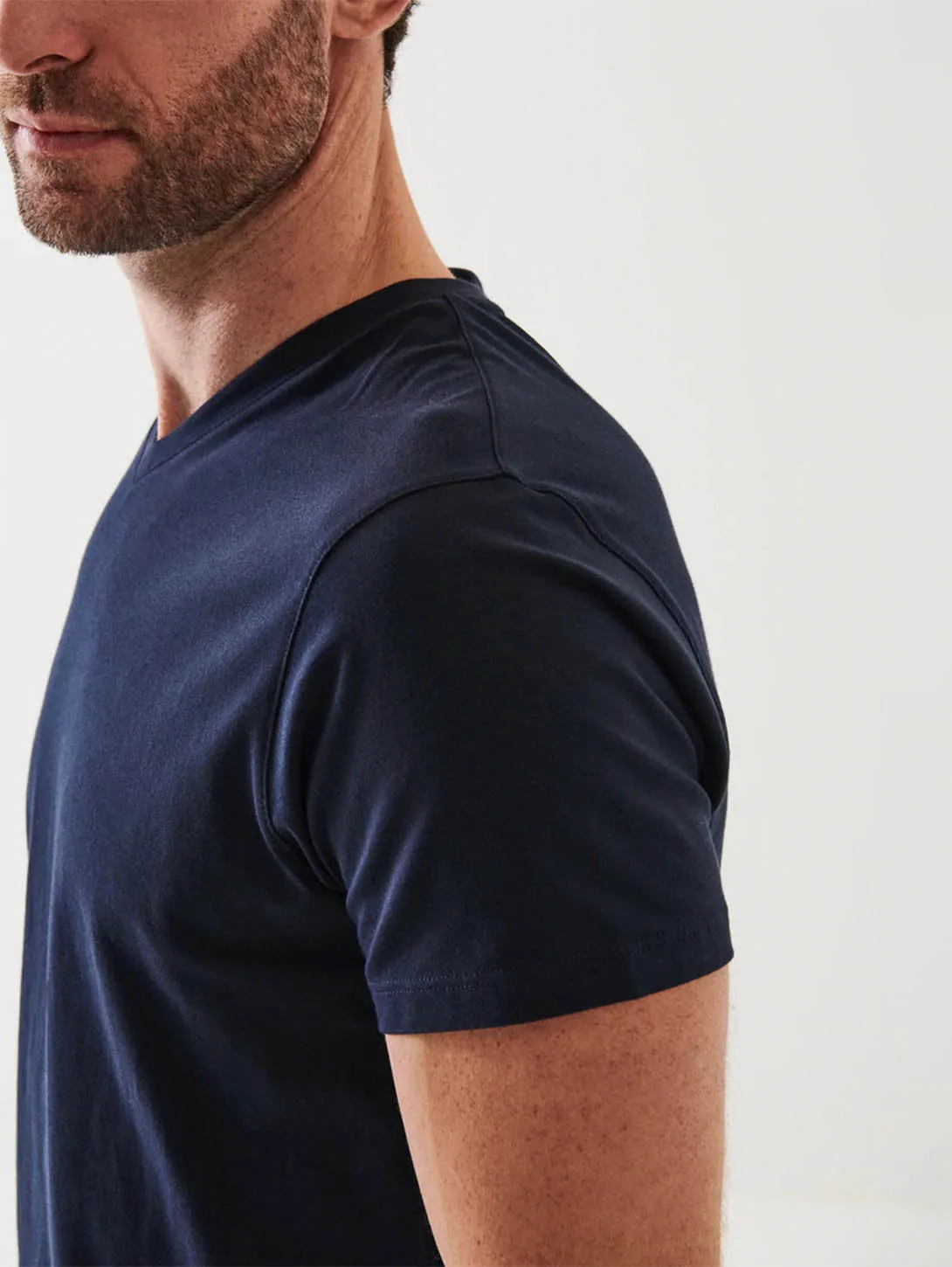 Iconic Pima Stretch V-Neck T-Shirt