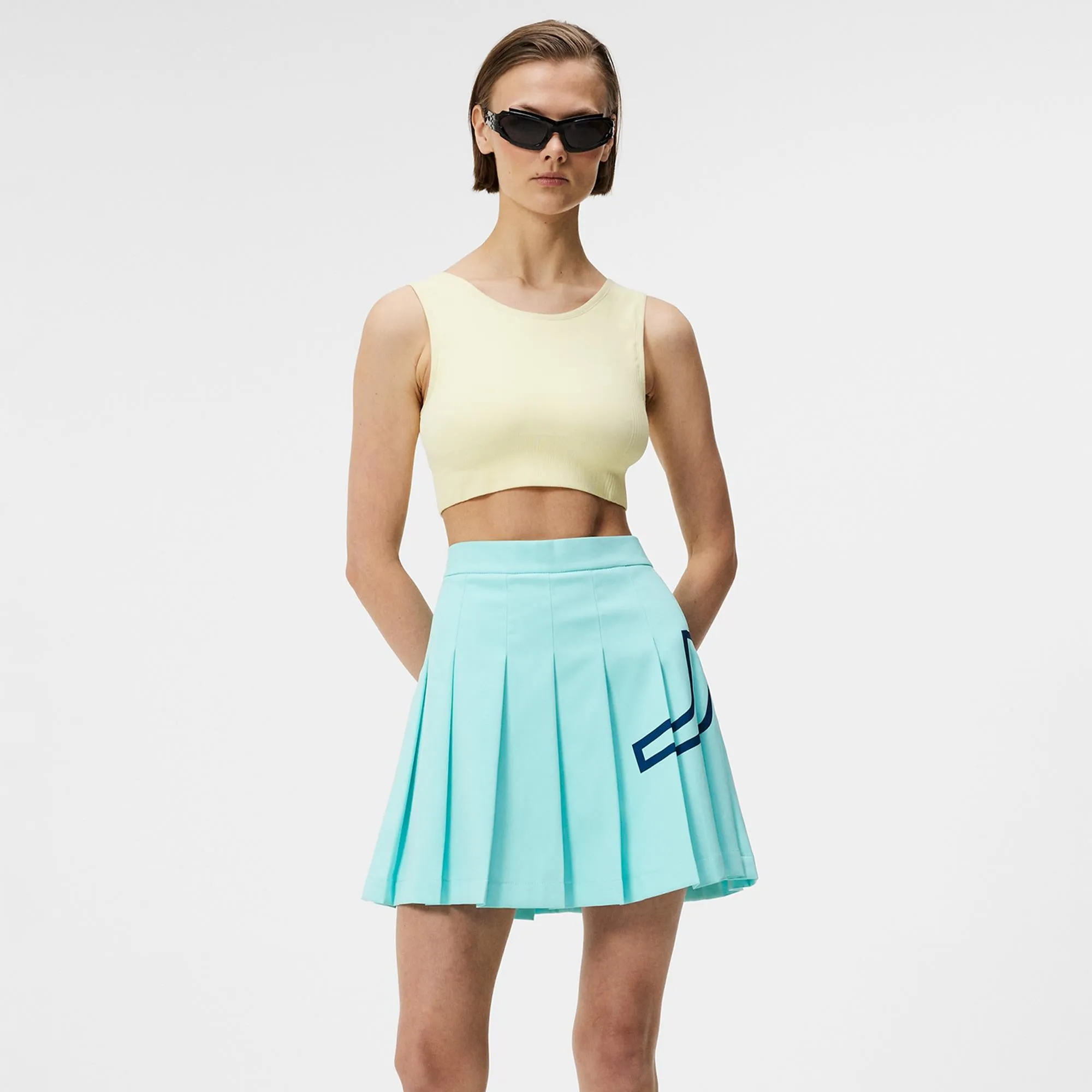 J Lindeberg Naomi Ladies Golf Skort Aruba Blue