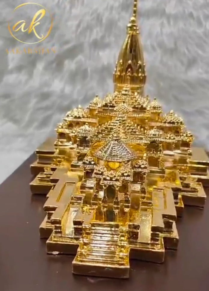 Jai Shri Ram ,Beautiful  Golden Model of Ram Mandir ,Ayodhya -SHAKI001RM