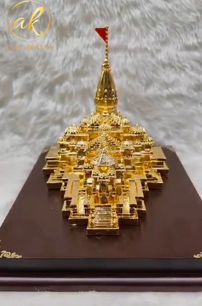 Jai Shri Ram ,Beautiful  Golden Model of Ram Mandir ,Ayodhya -SHAKI001RM