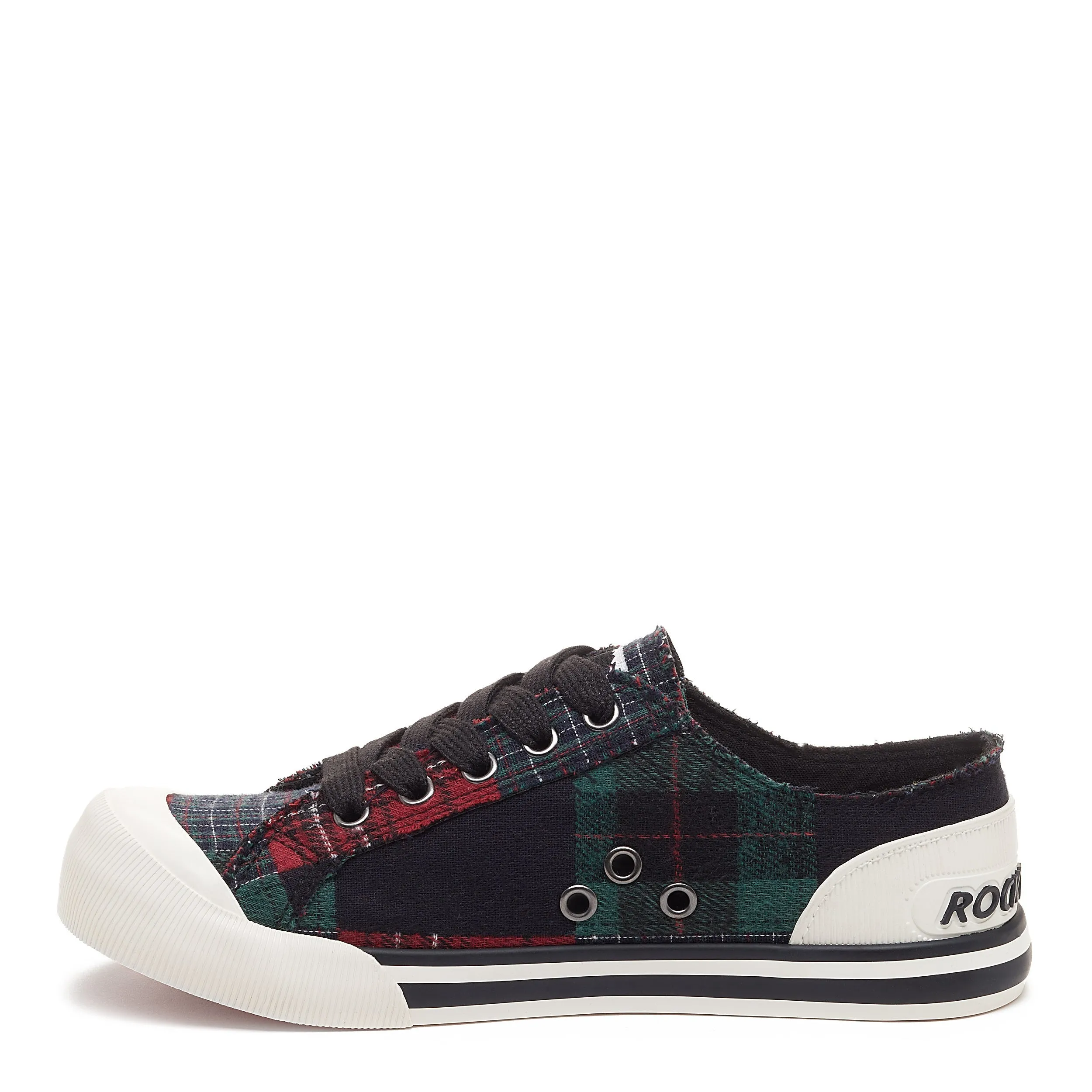 Jazzin Green Plaid Sneaker