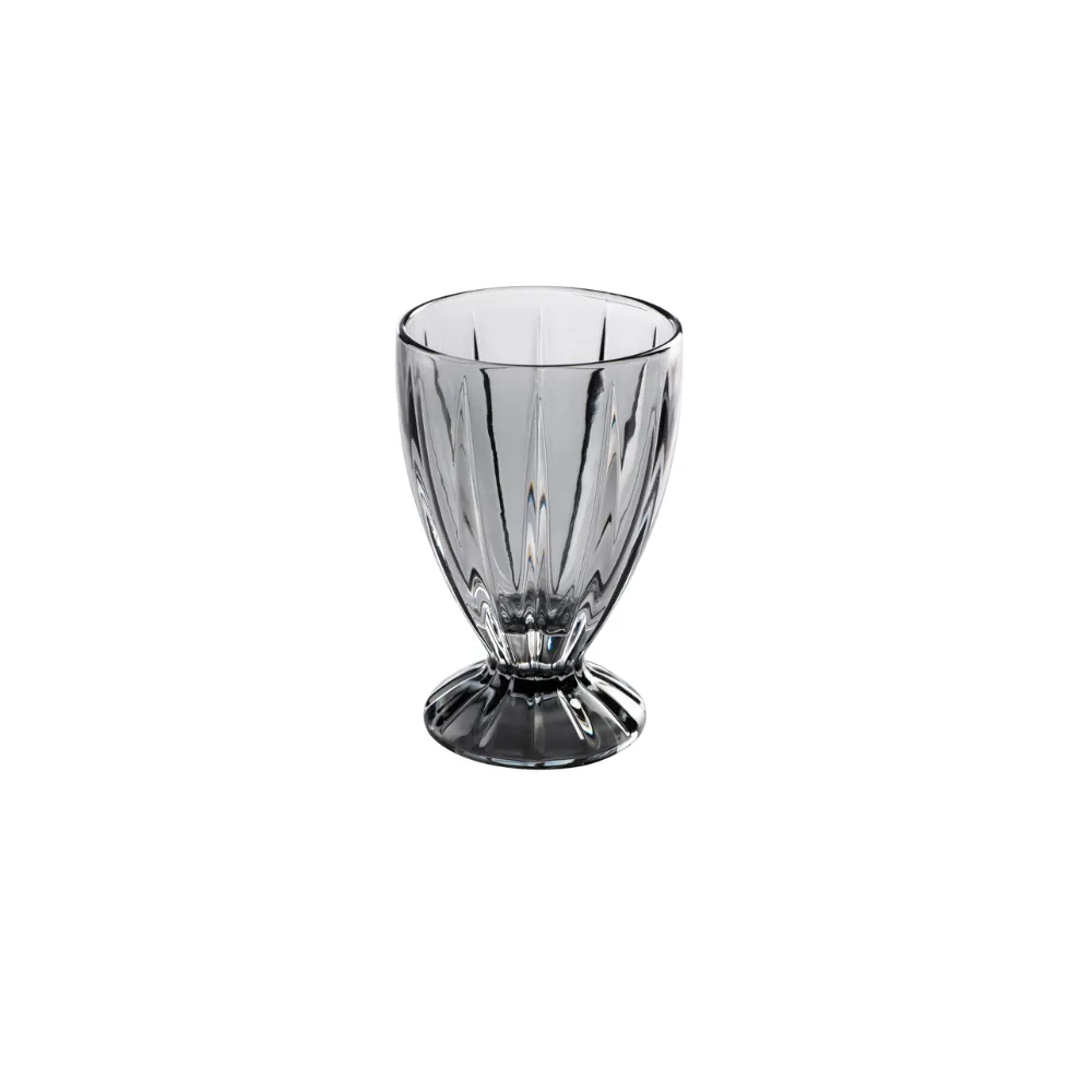 Jenna Clifford -7244 Water Goblet (Set Of 4) Charcoal In Gift Box