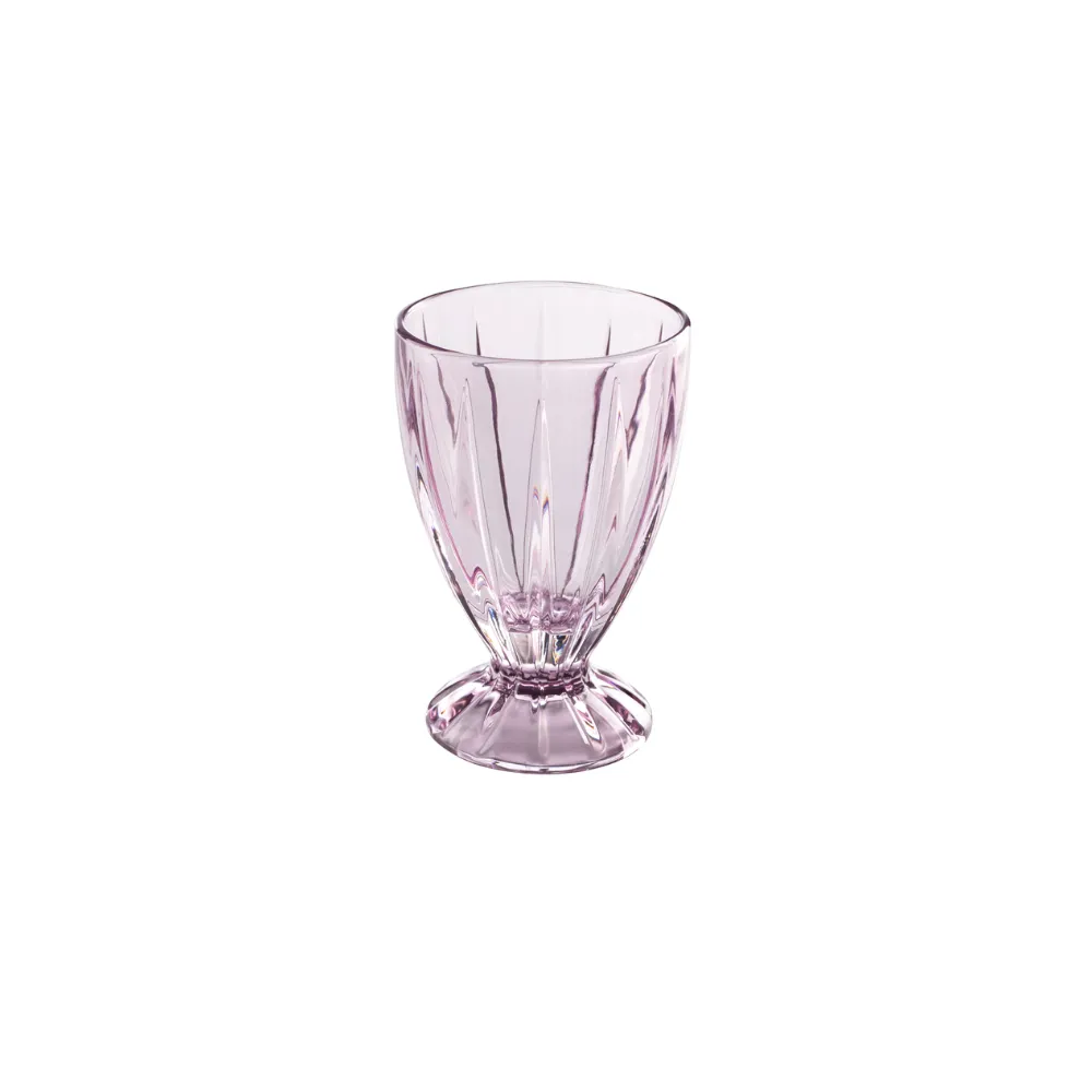 Jenna Clifford -7247 Water Goblet (Set Of 4 Pink) In Gift Box