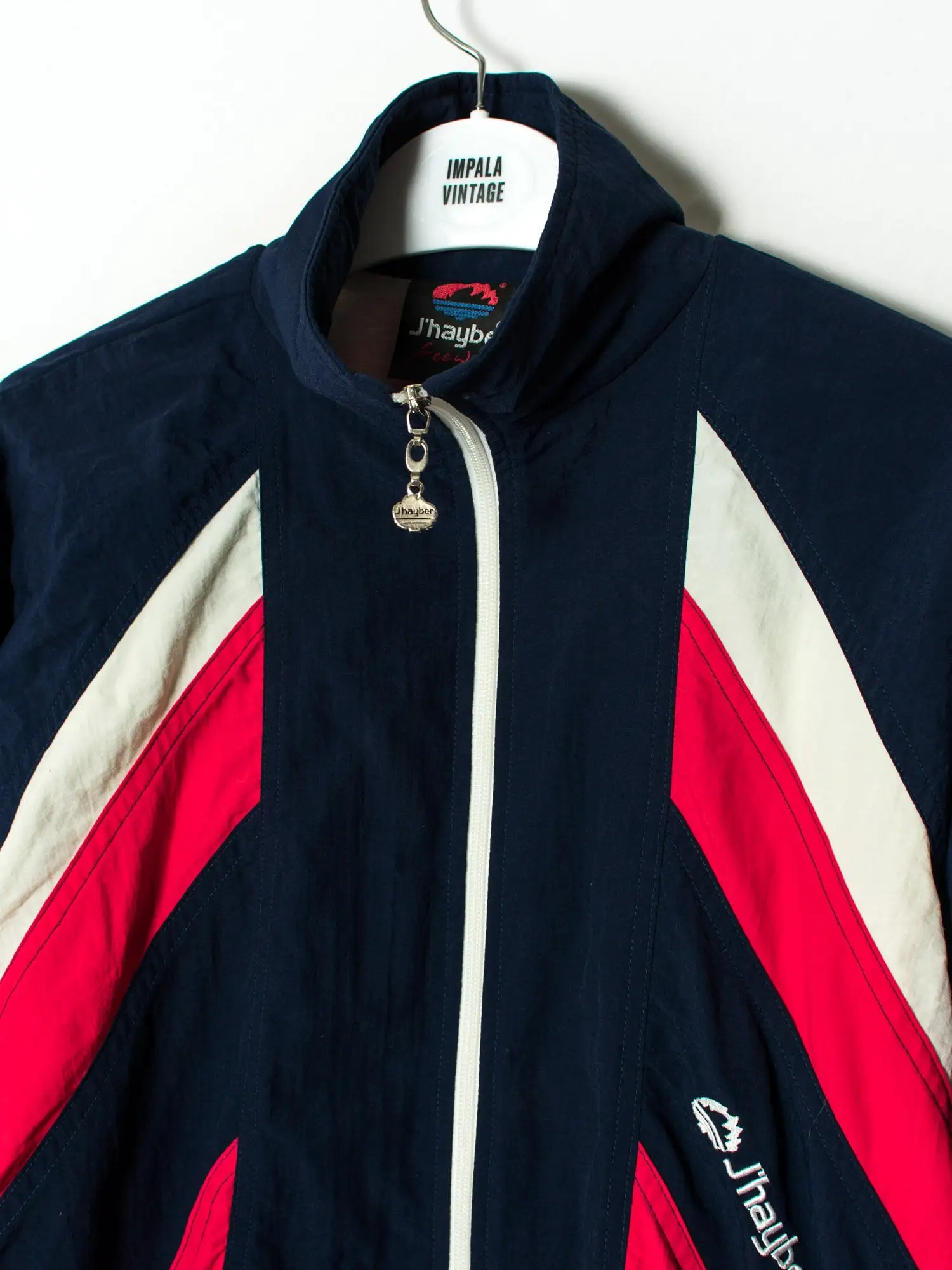 J'Hayber Navy Blue & Red Shell Jacket