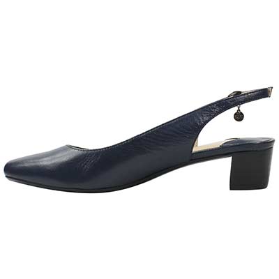 J.Renee Blandina Navy Kidskin Leather Heel