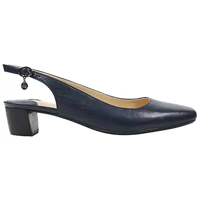 J.Renee Blandina Navy Kidskin Leather Heel