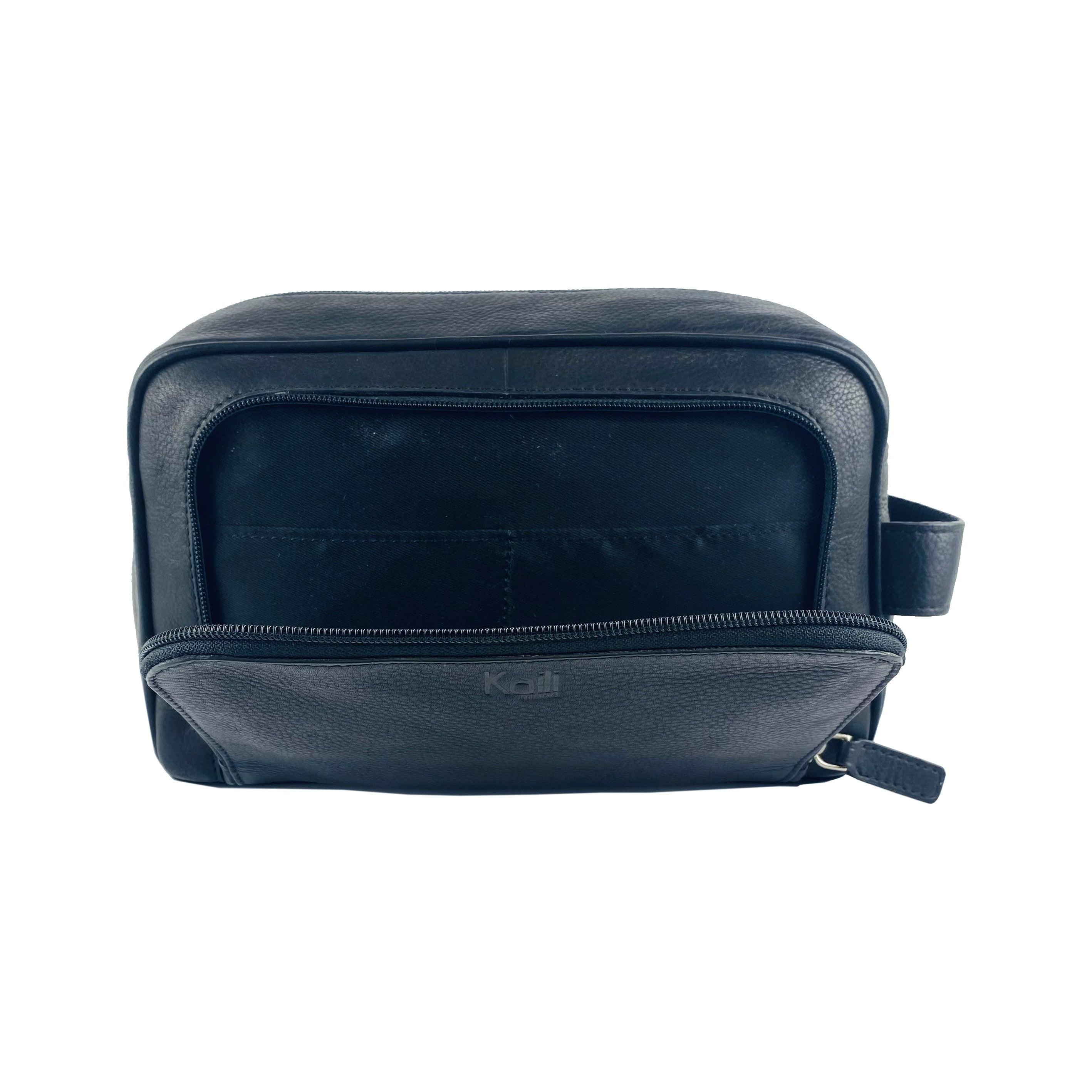 K0025AB | Beauty Case - Genuine Leather Col. Black