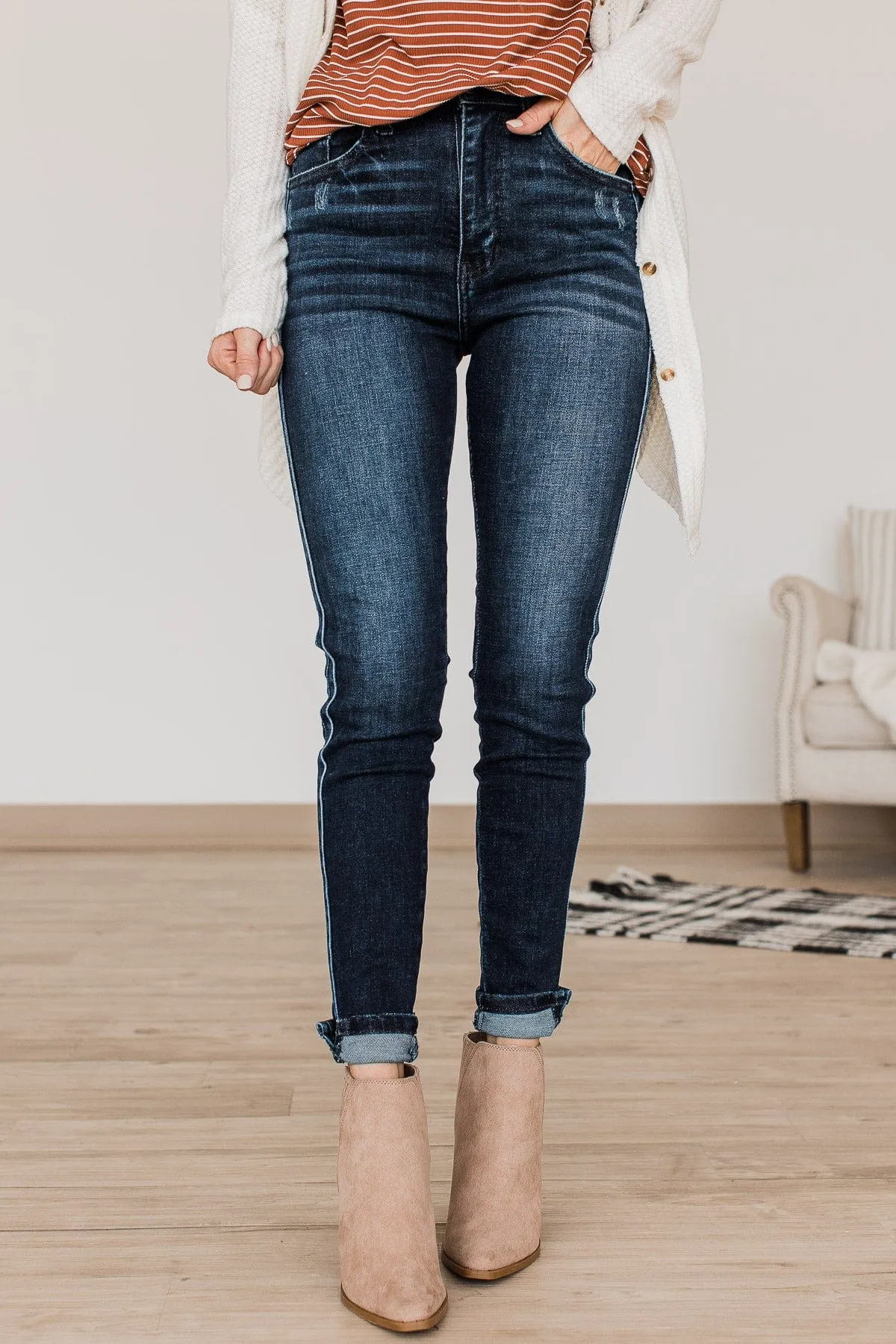 KanCan High-Rise Skinny Jeans- Nellie Wash