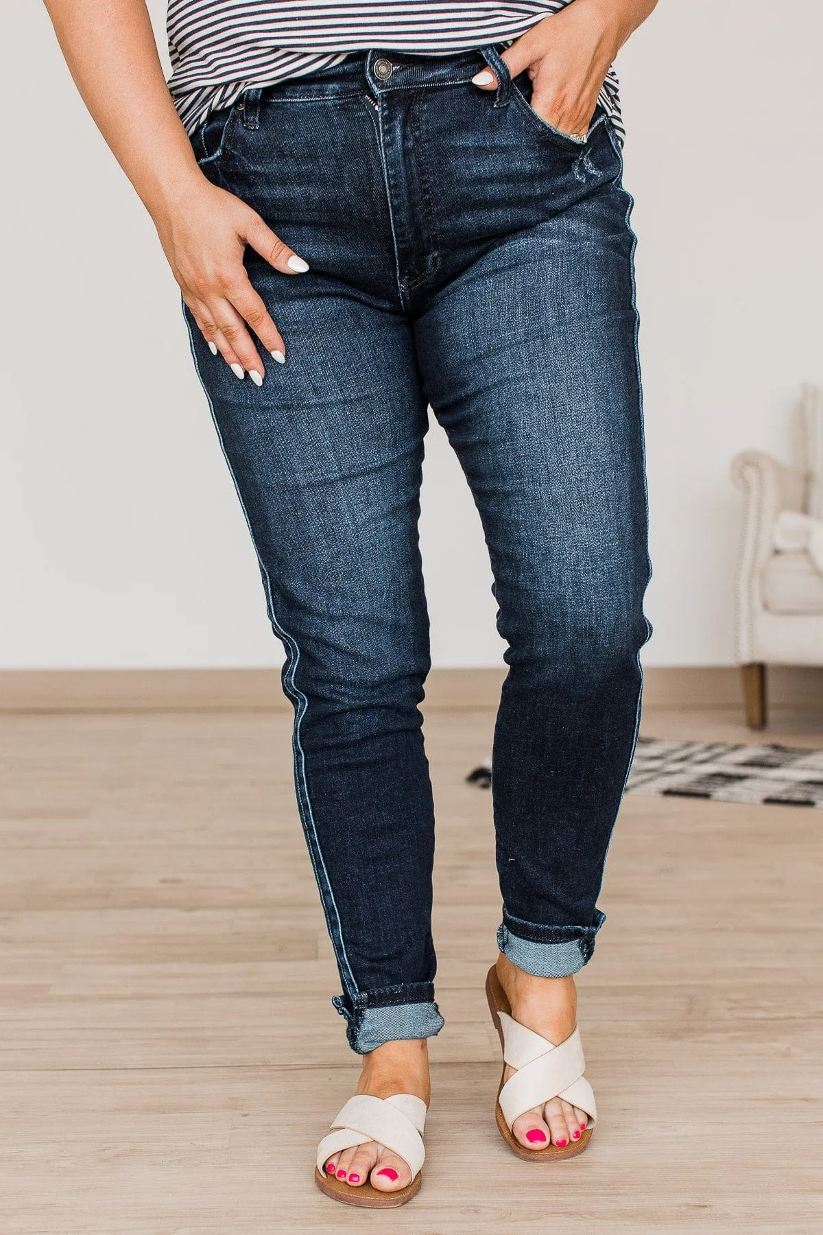 KanCan High-Rise Skinny Jeans- Nellie Wash