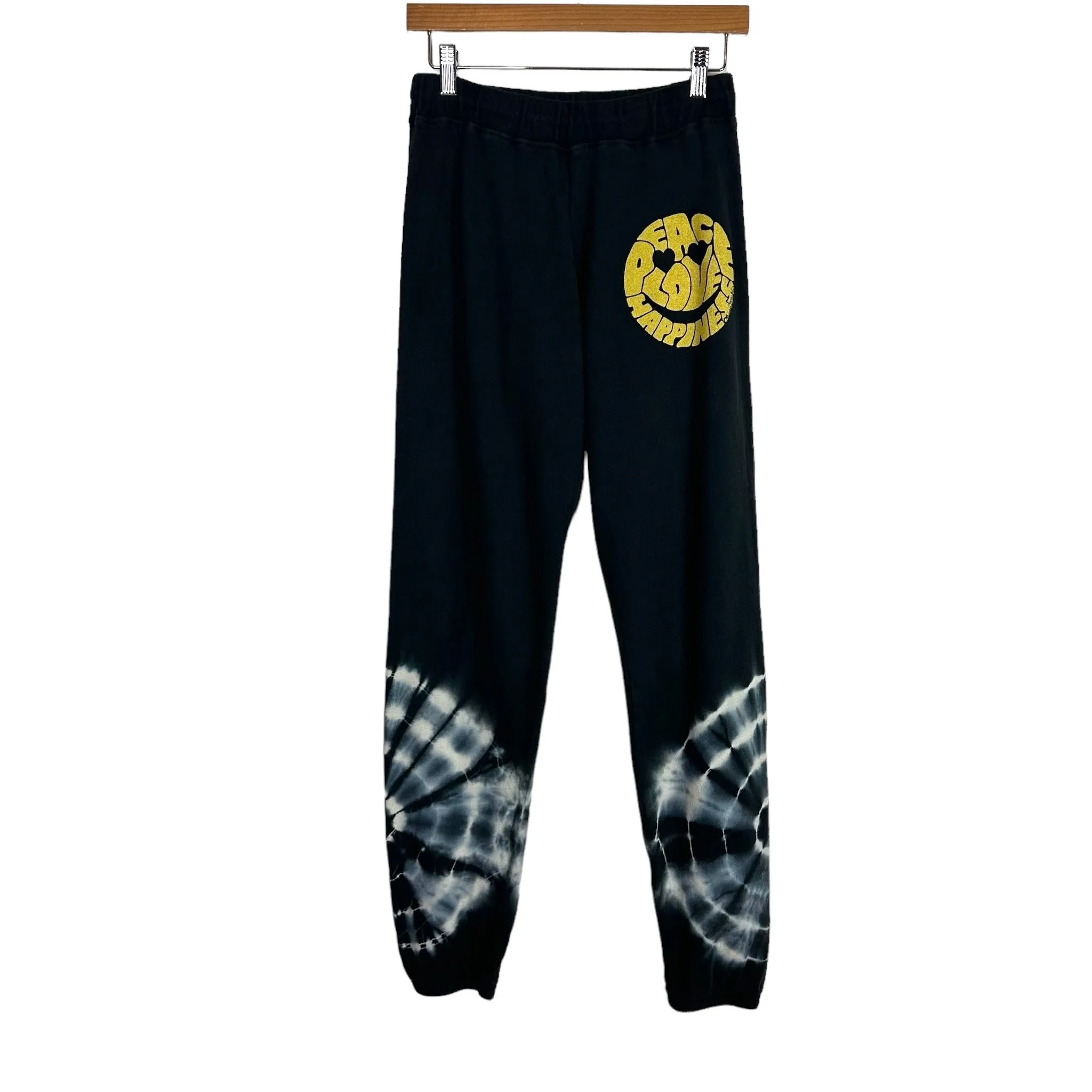 Lauren Moshi Black Tie-Dye Peace Love Kindness Sweatpants- Size S (we have matching sweatpants)