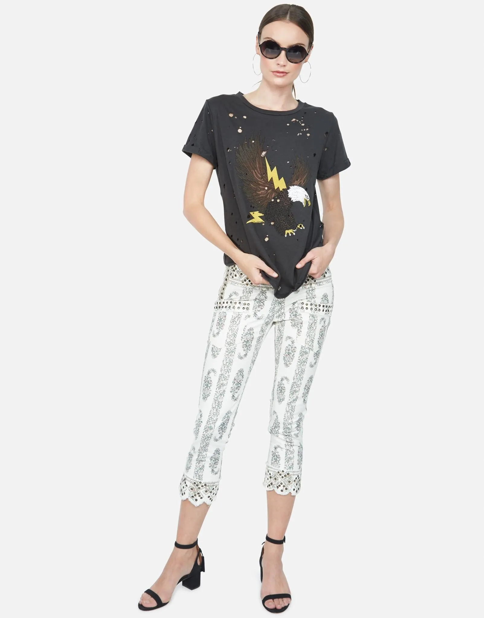 Lauren Moshi Limp Lightning Eagle Tee