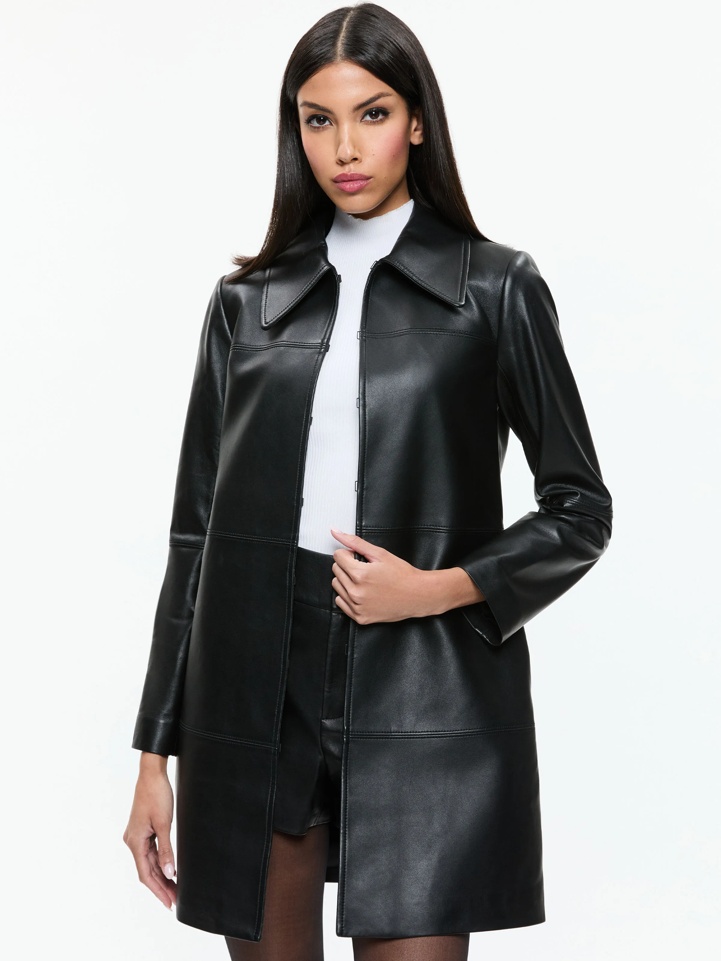 LOGAN LEATHER COAT